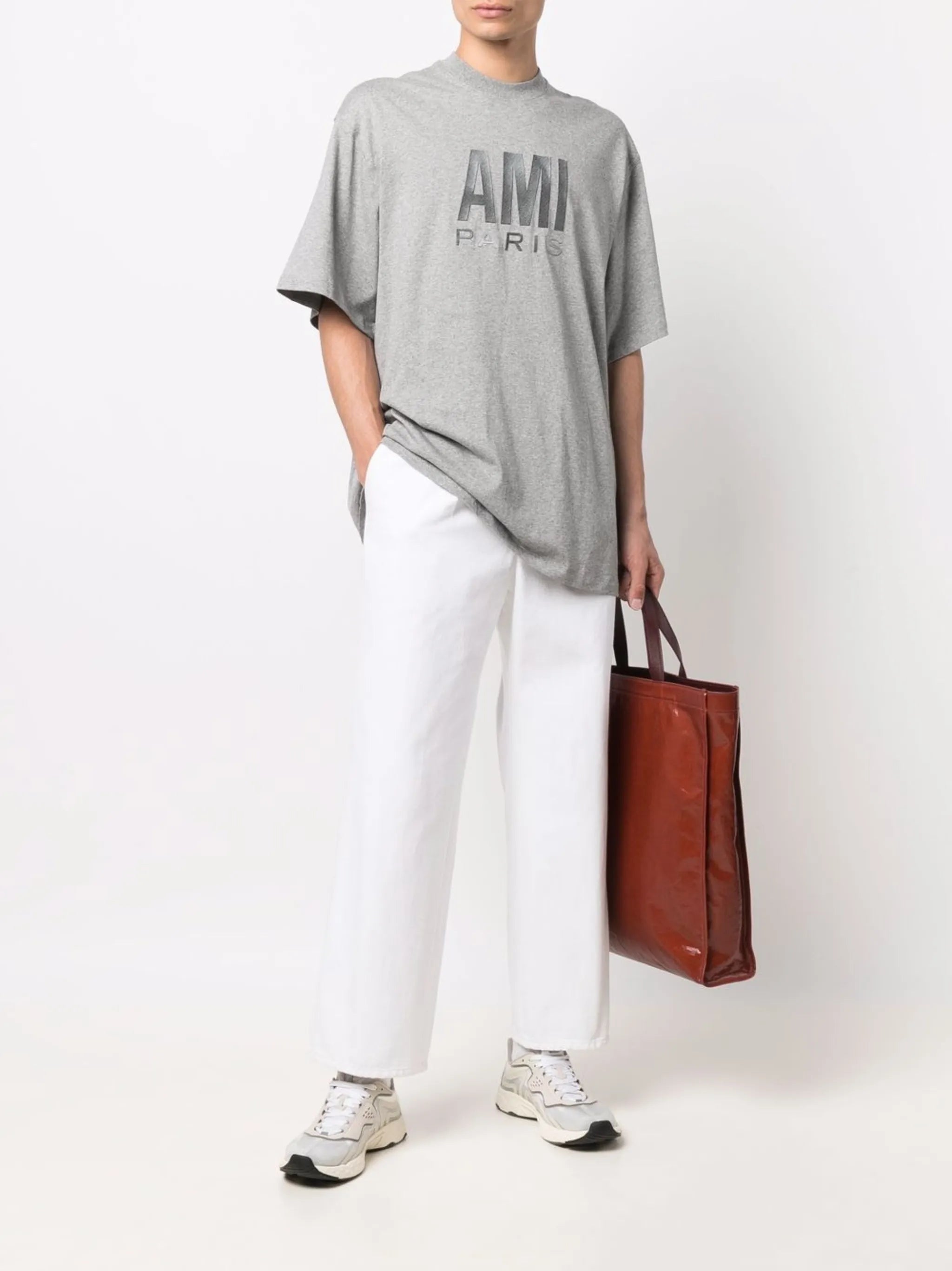embroidered-logo organic cotton T-shirt