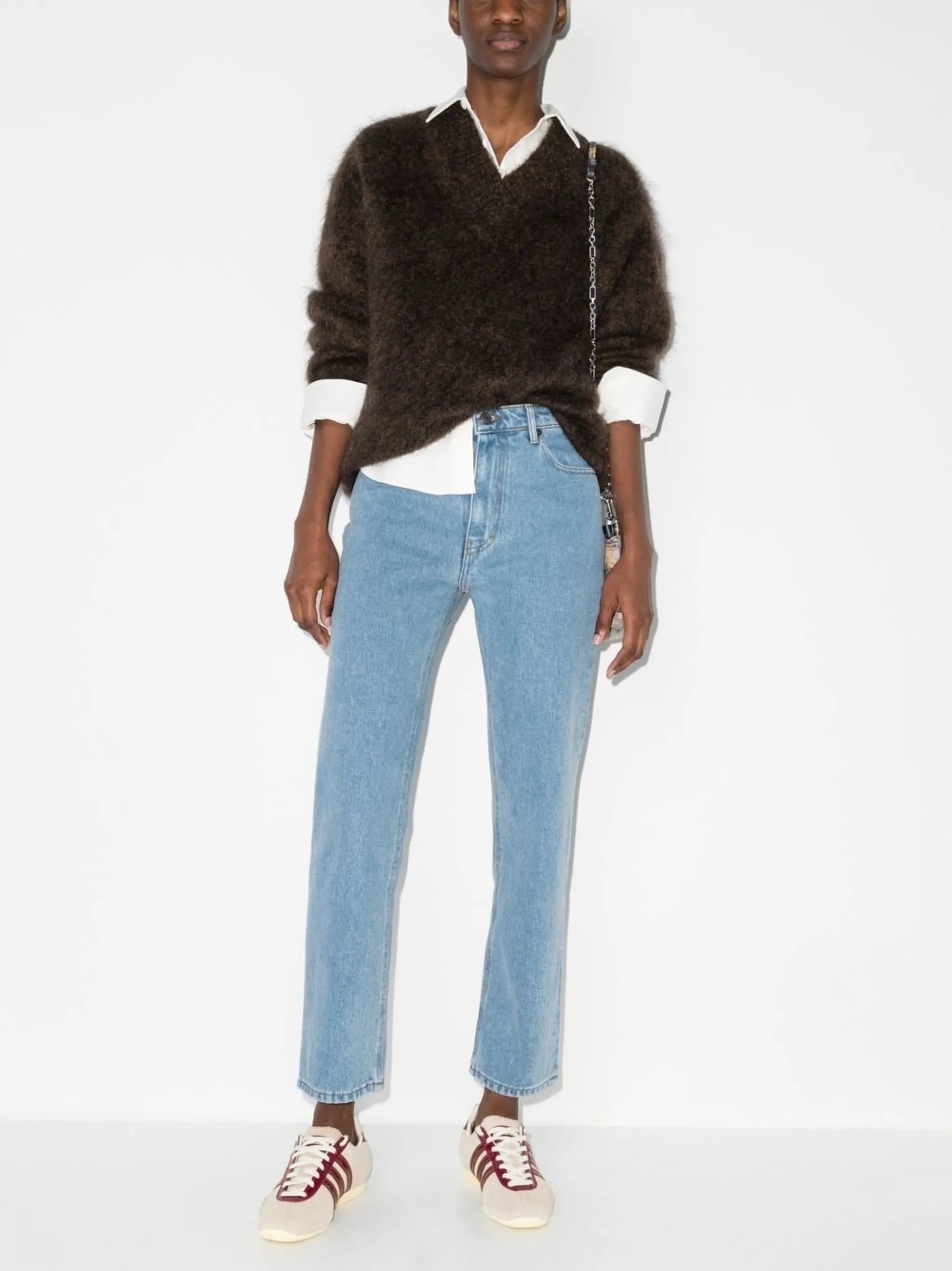 logo-patch denim jeans