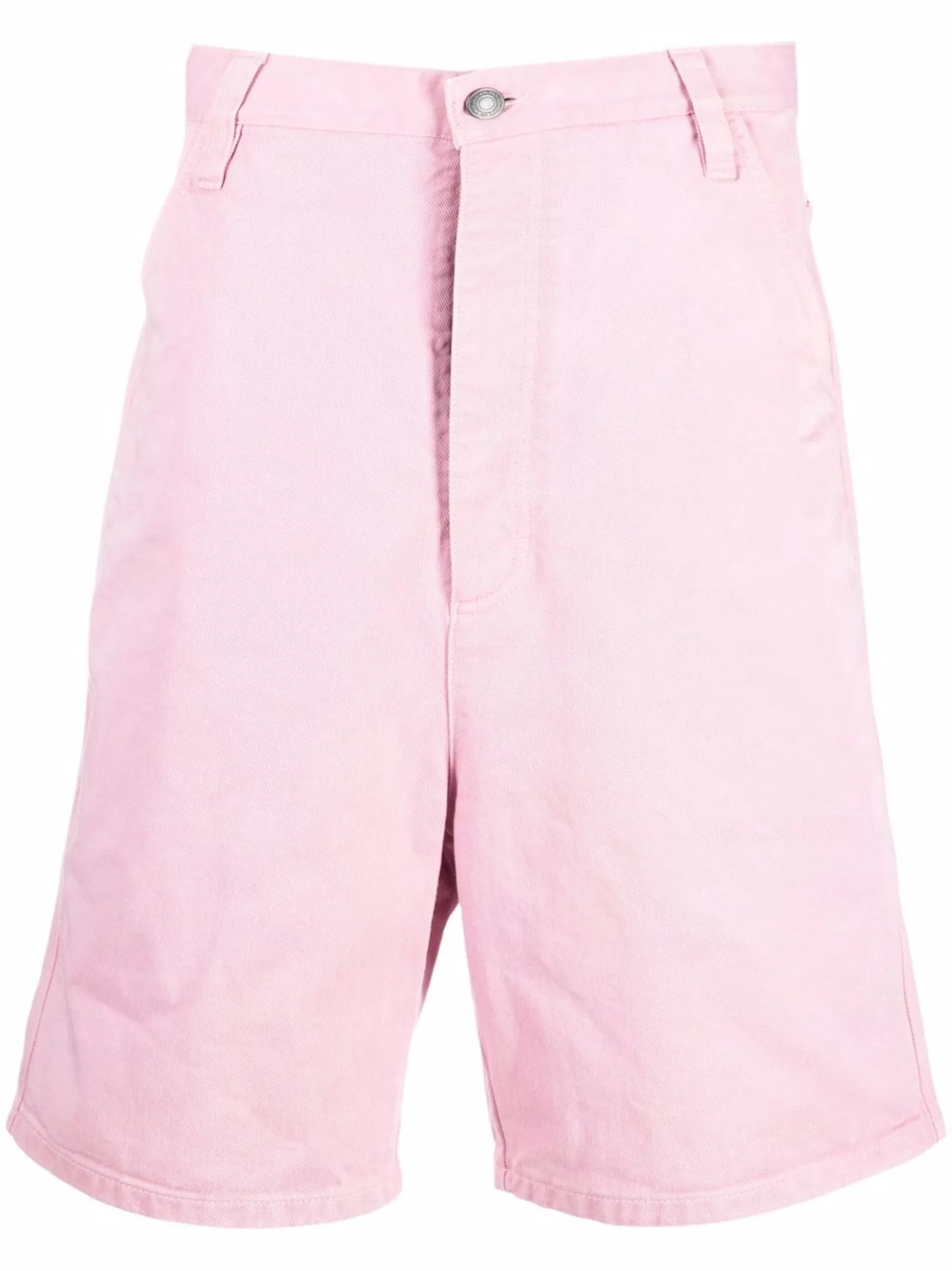knee-length denim shorts