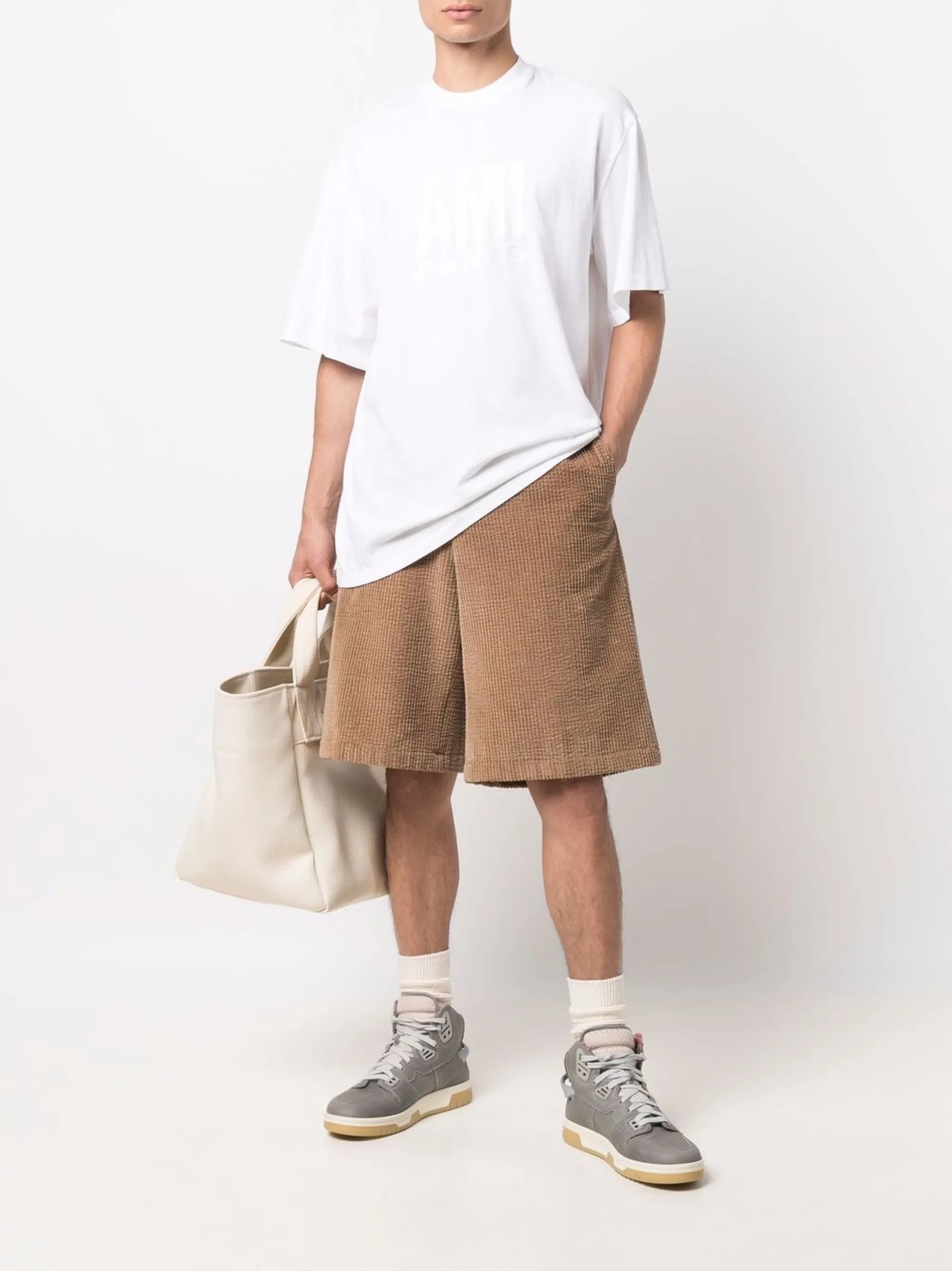 embroidered-logo organic cotton T-shirt