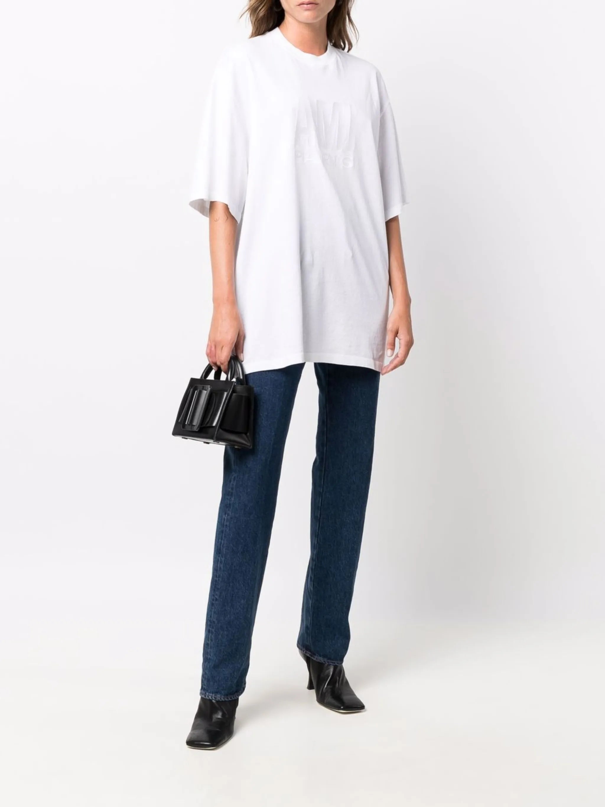embroidered-logo organic cotton T-shirt