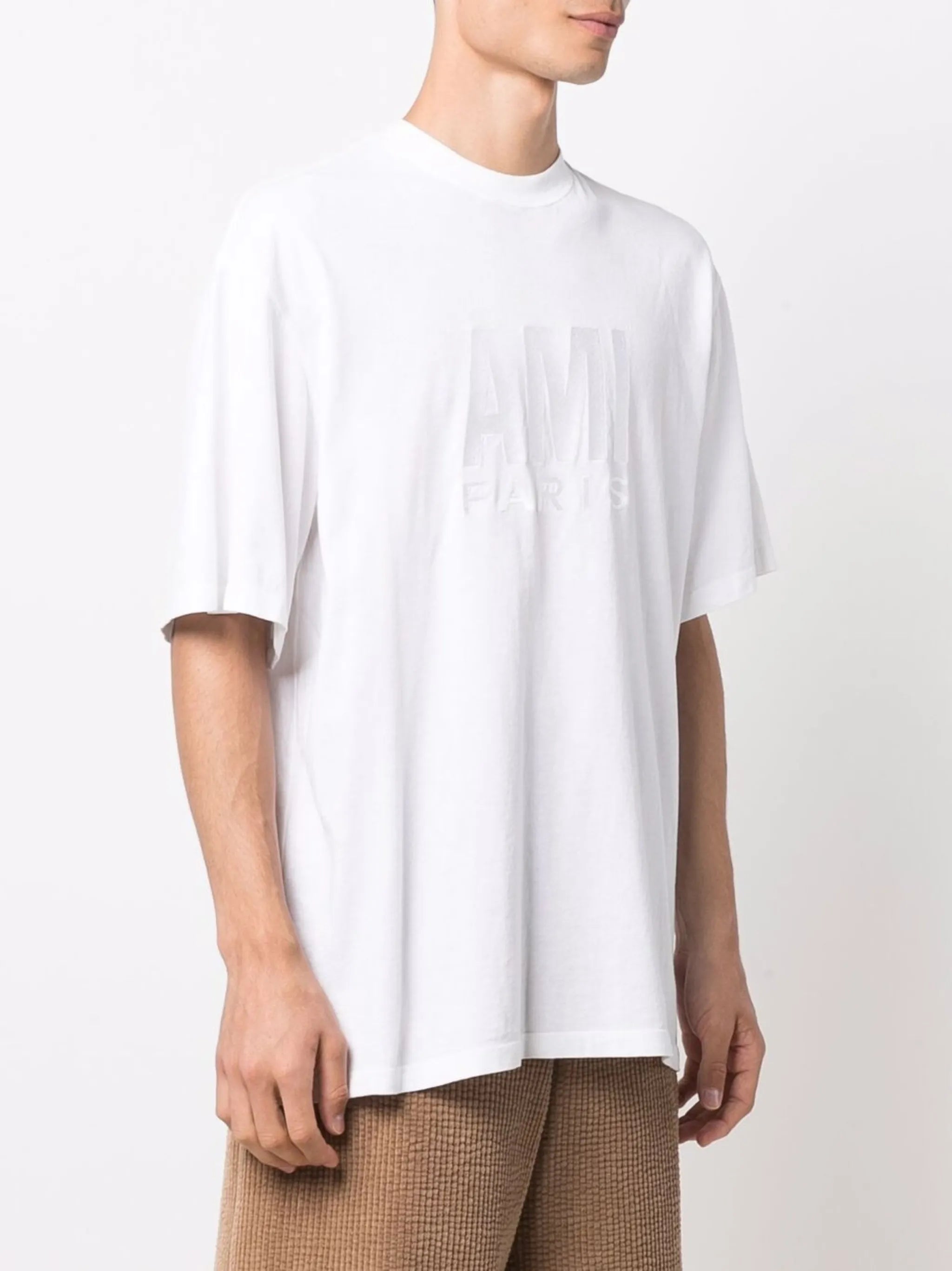embroidered-logo organic cotton T-shirt
