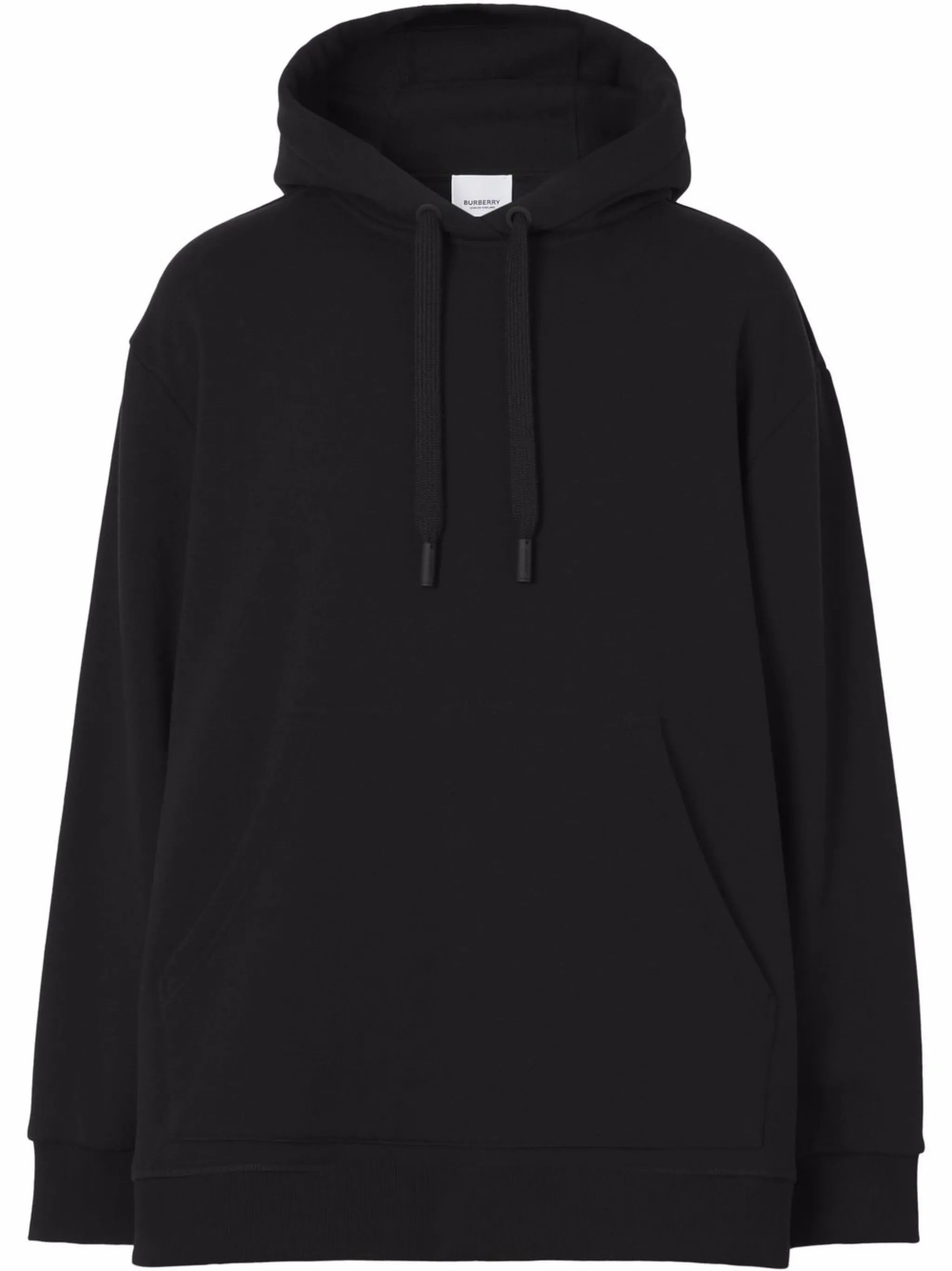check-print panelled hoodie