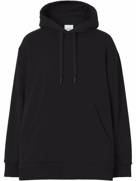 check-print panelled hoodie