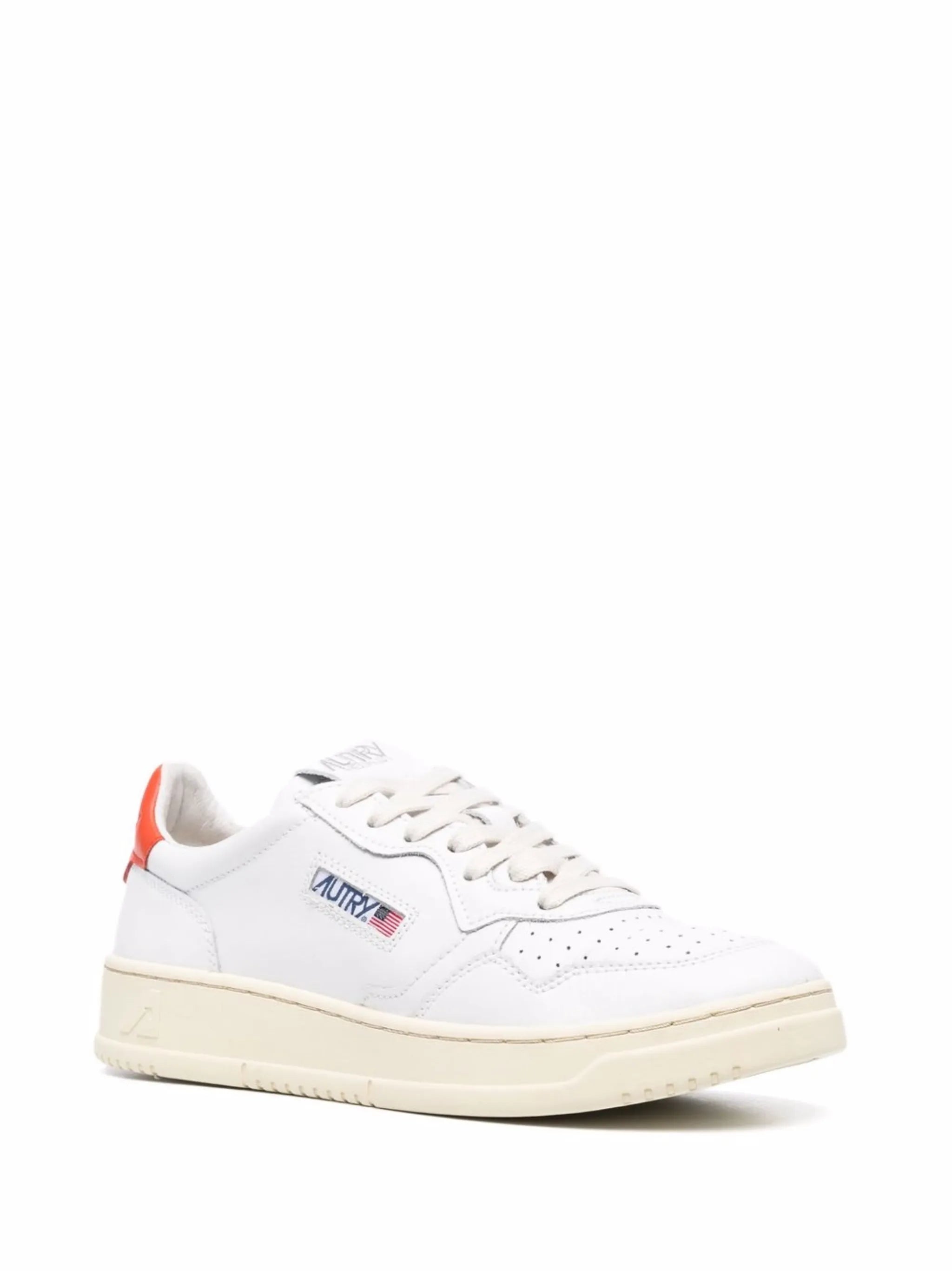 low-top lace-up trainers