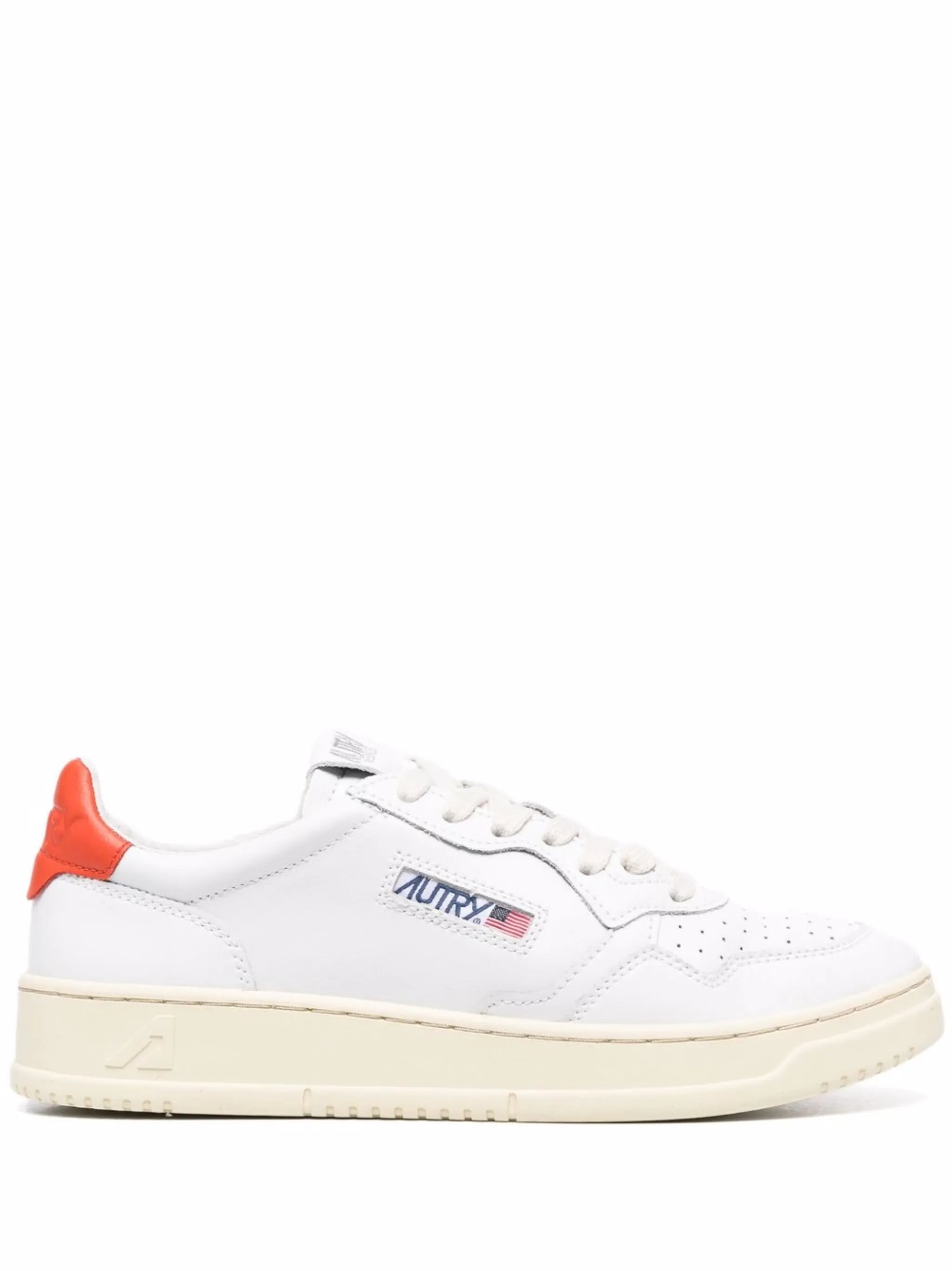 low-top lace-up trainers