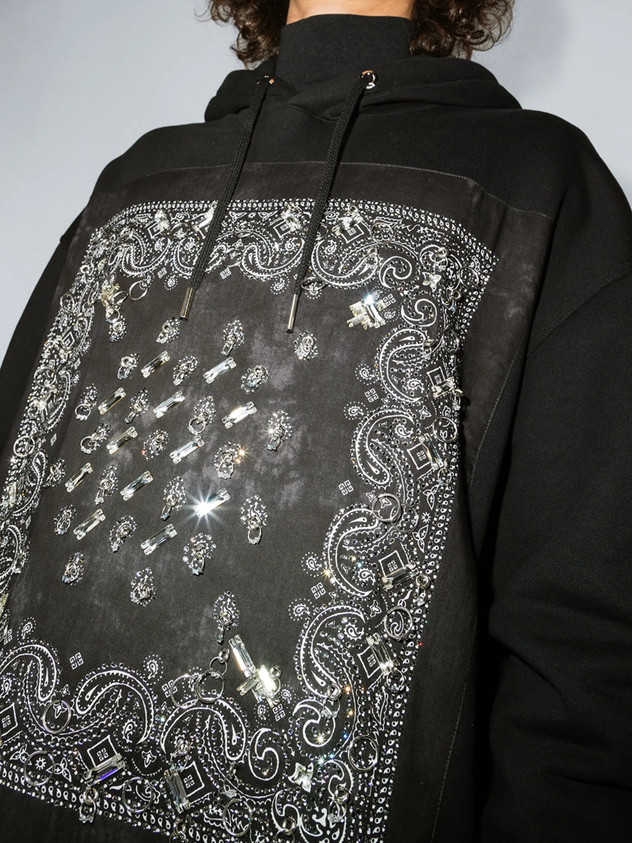 bandana-patch hoodie