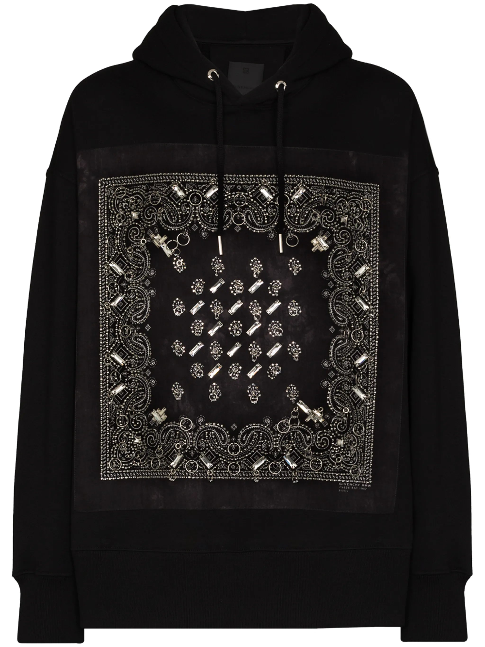 bandana-patch hoodie