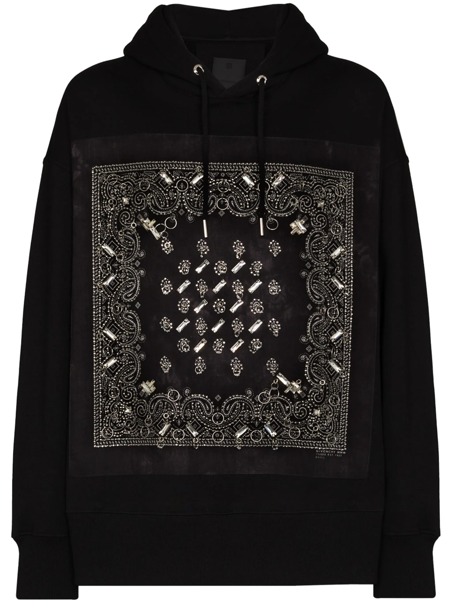 bandana-patch hoodie