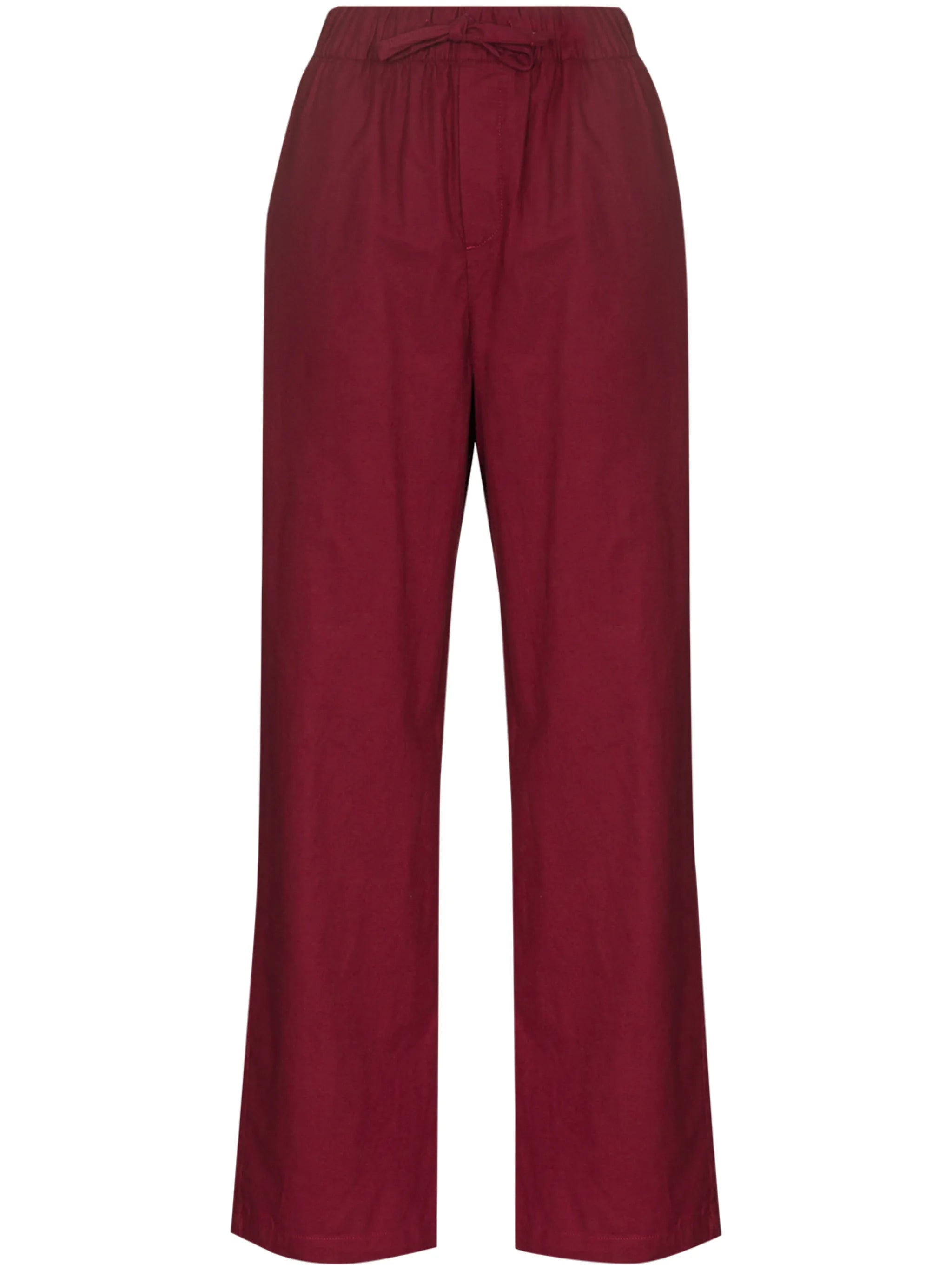 flannel straight-leg pajama bottoms