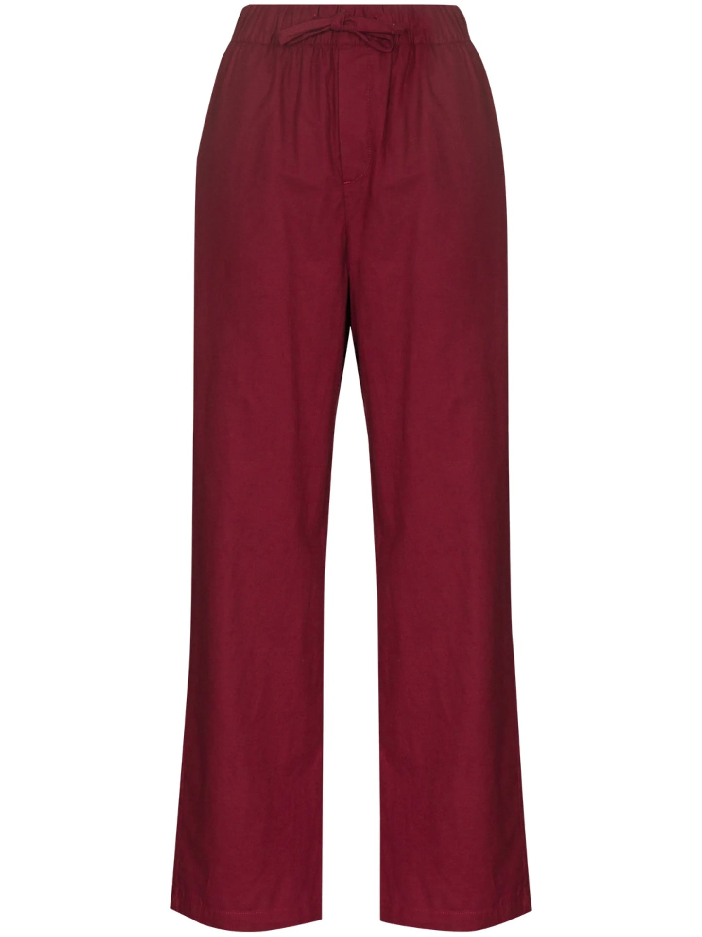 flannel straight-leg pajama bottoms