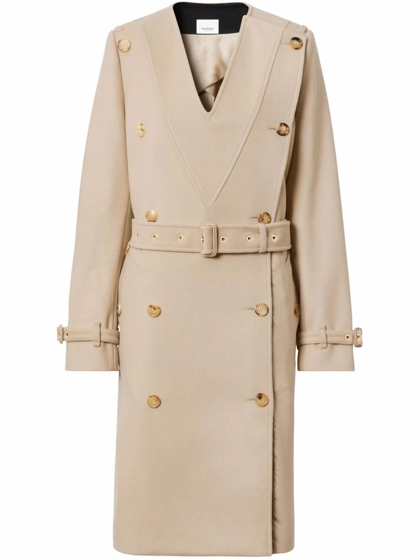 double-breasted trench coat