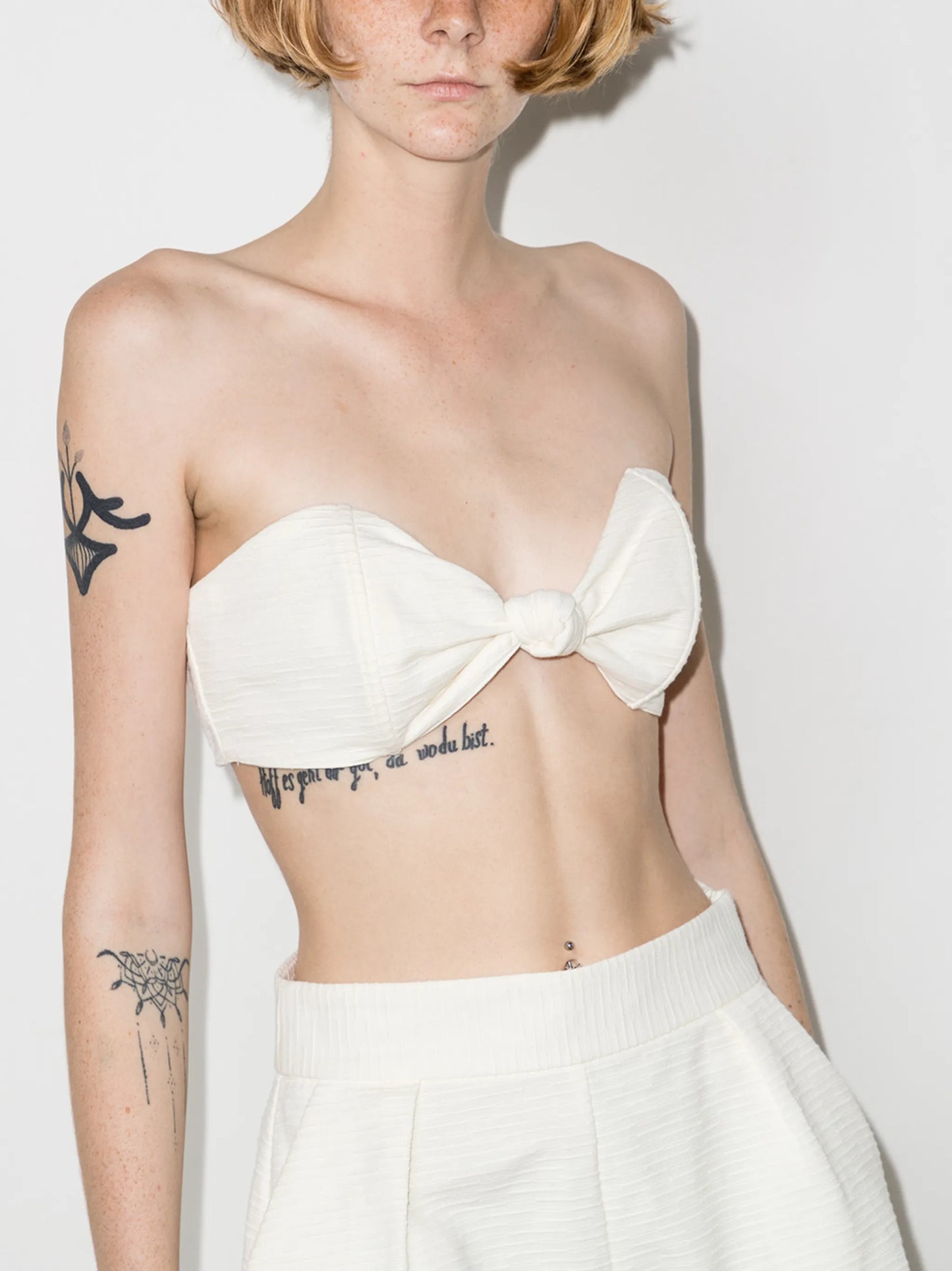 Montaigne knot-detail brallete top