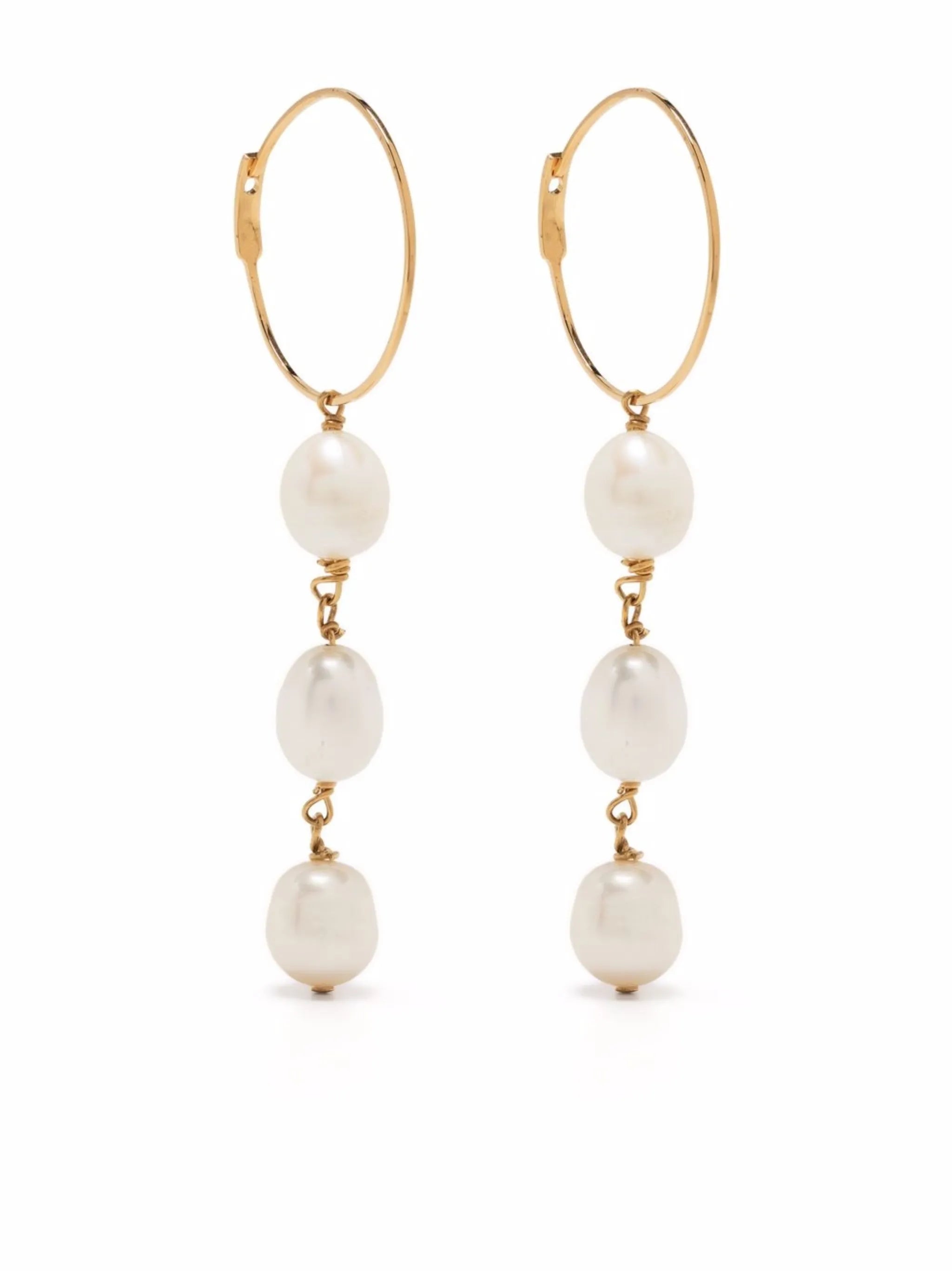 pearl drop earrings