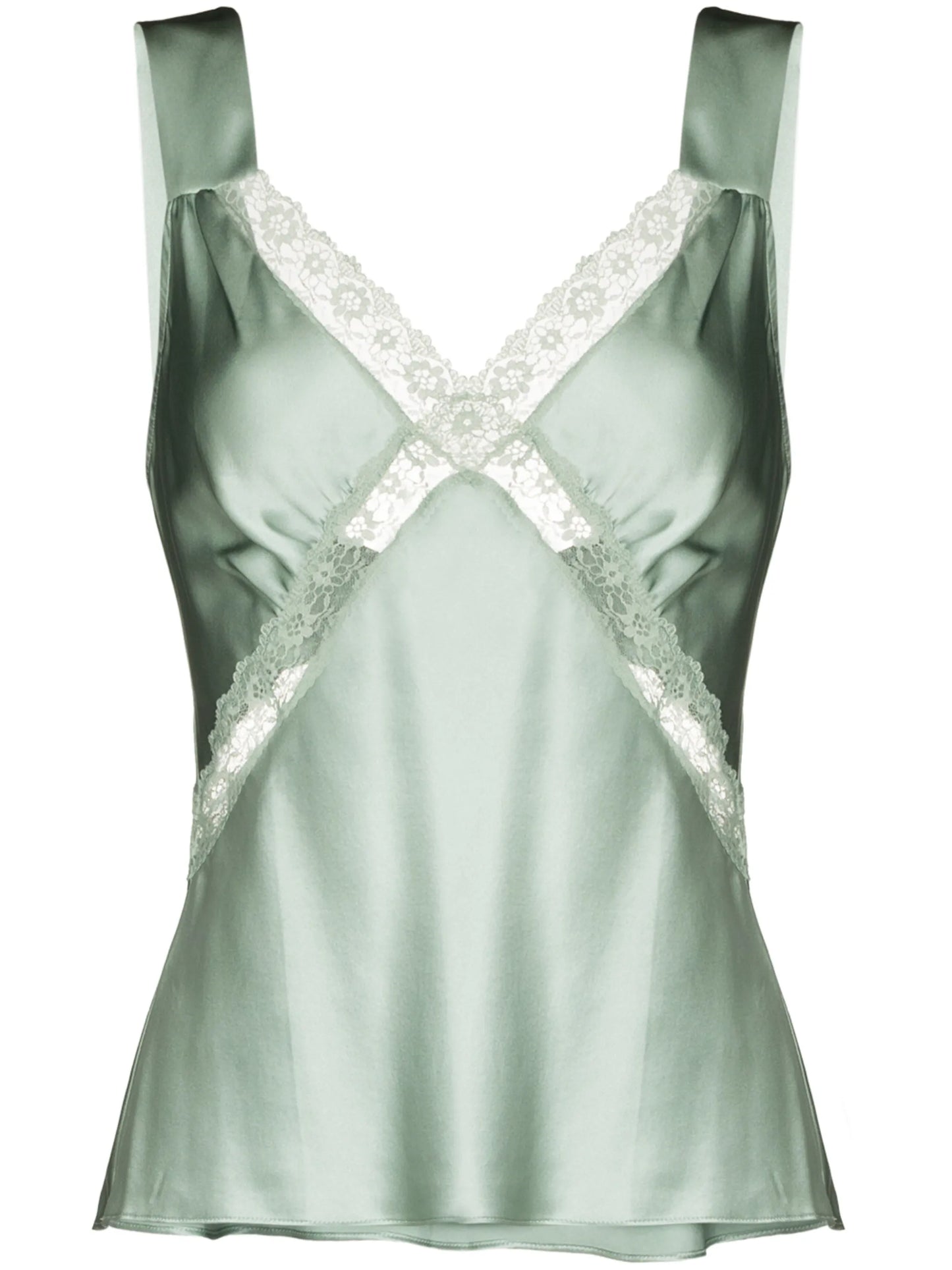 Vendome lace-trim camisole top