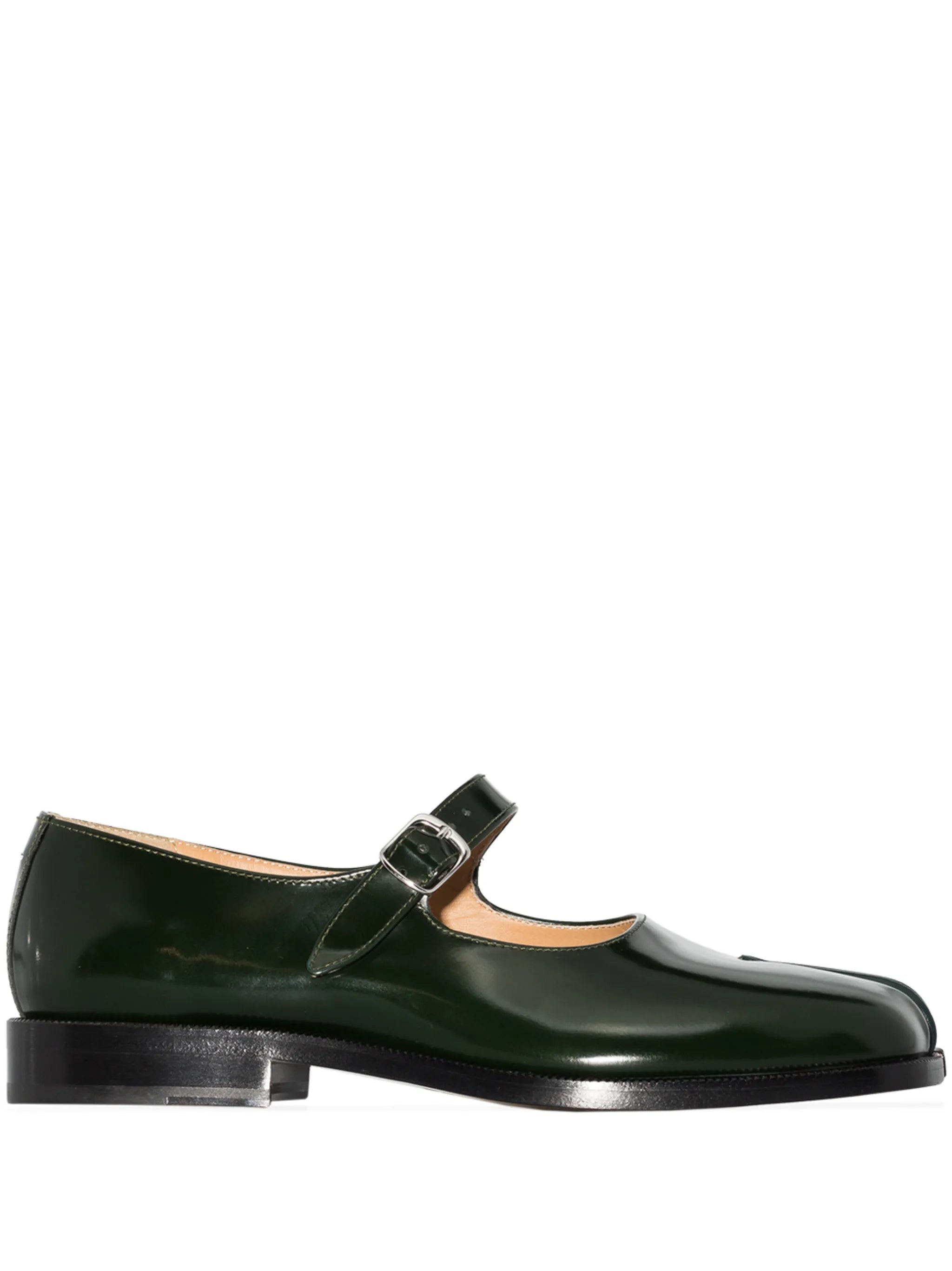 Tabi leather Mary Jane shoes