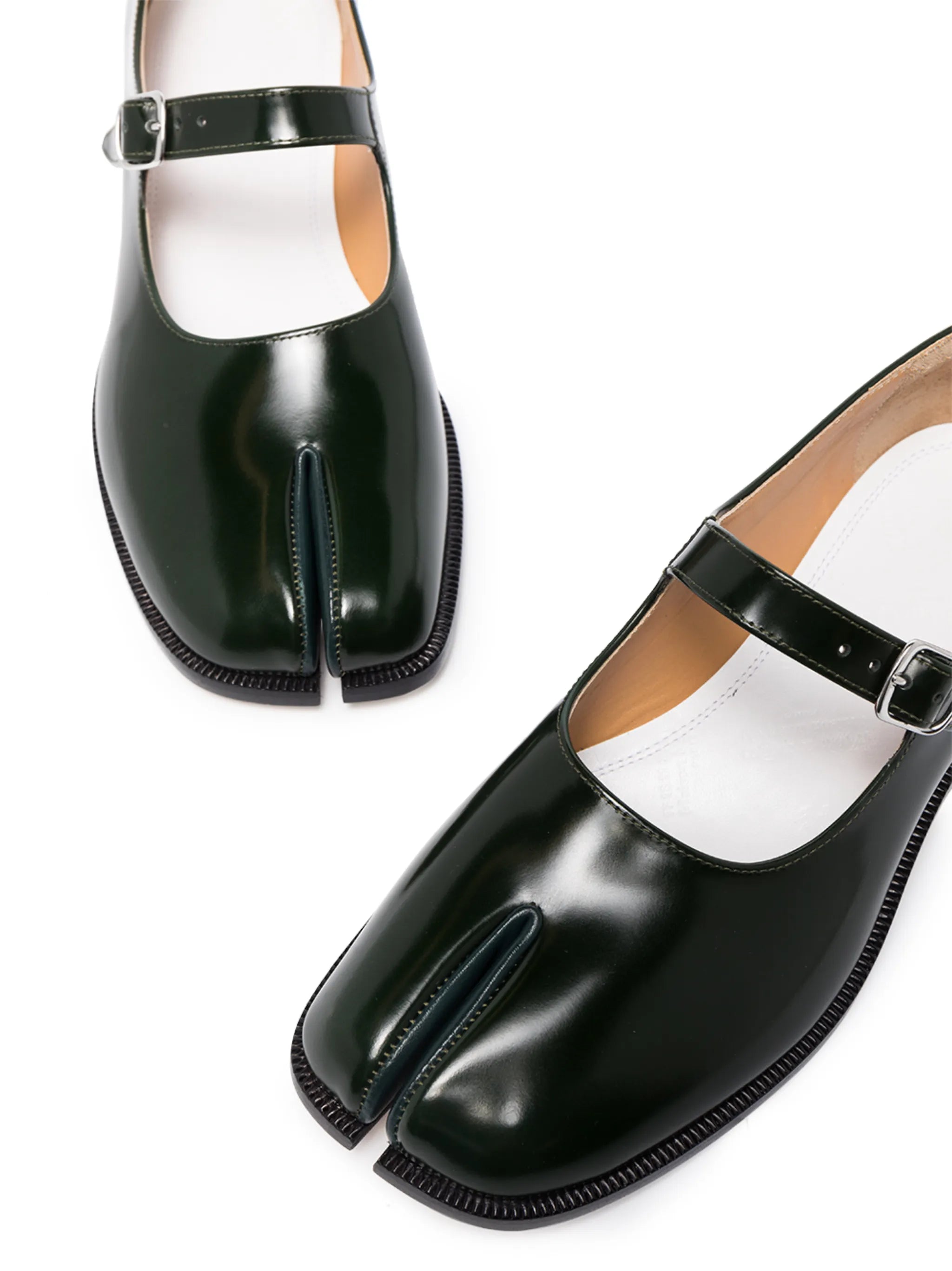 Tabi leather Mary Jane shoes