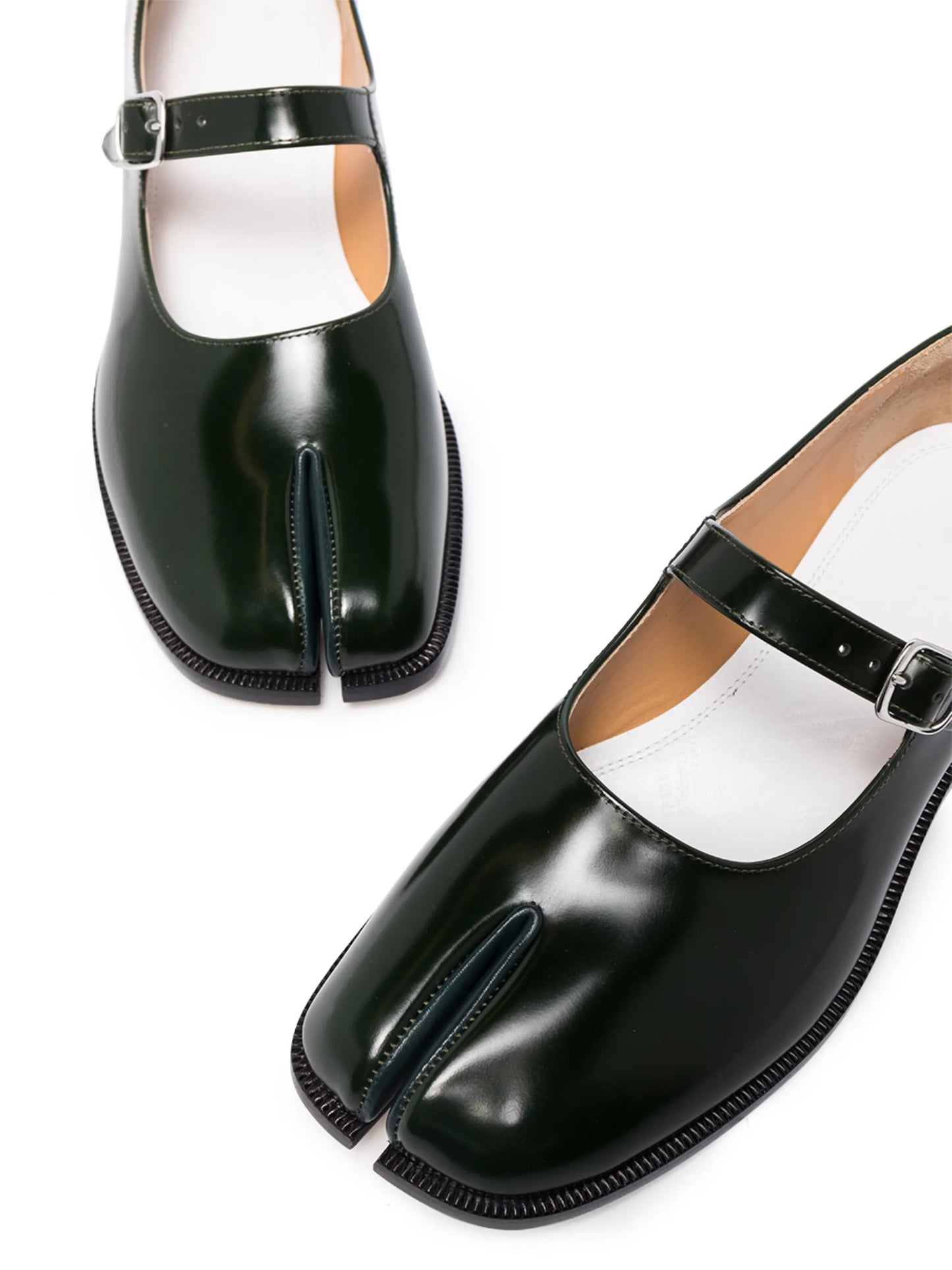 Tabi leather Mary Jane shoes