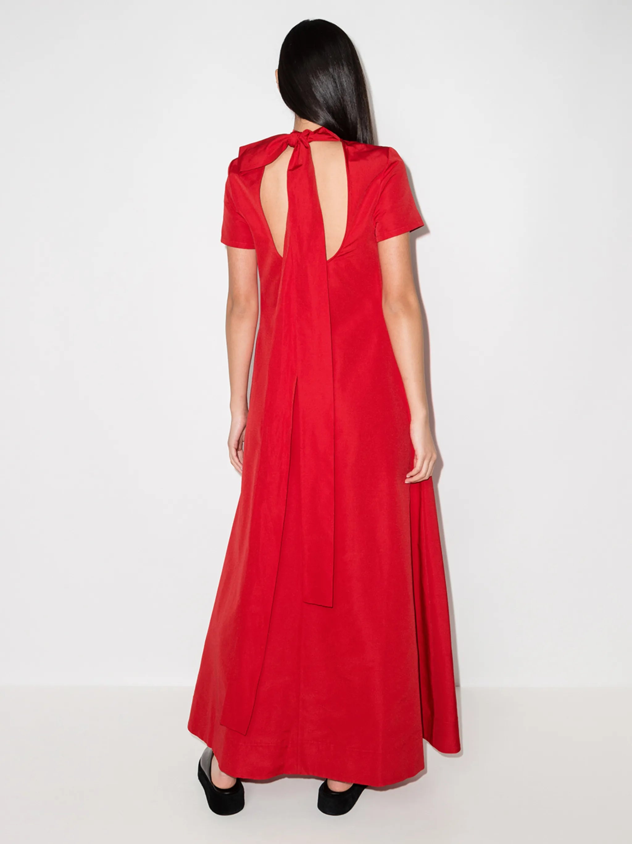 Ilana bow-detail gown