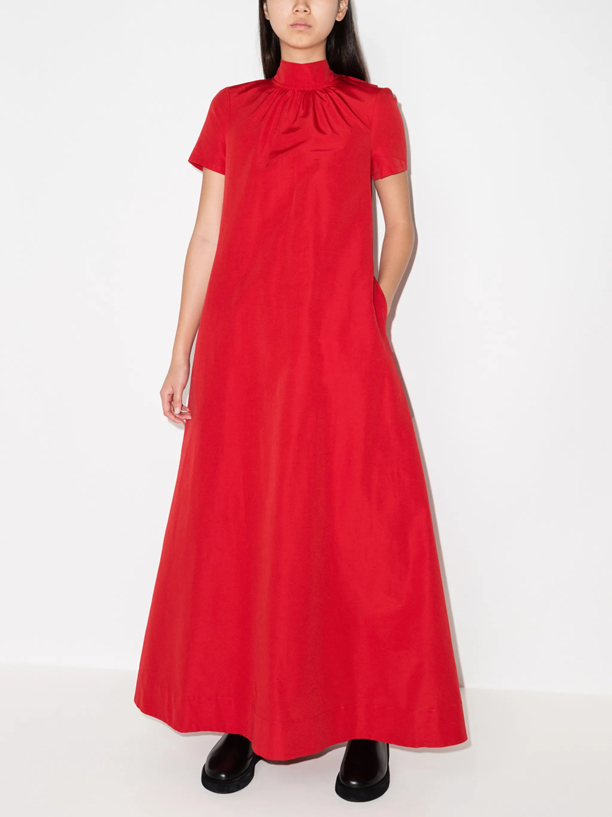 Ilana bow-detail gown