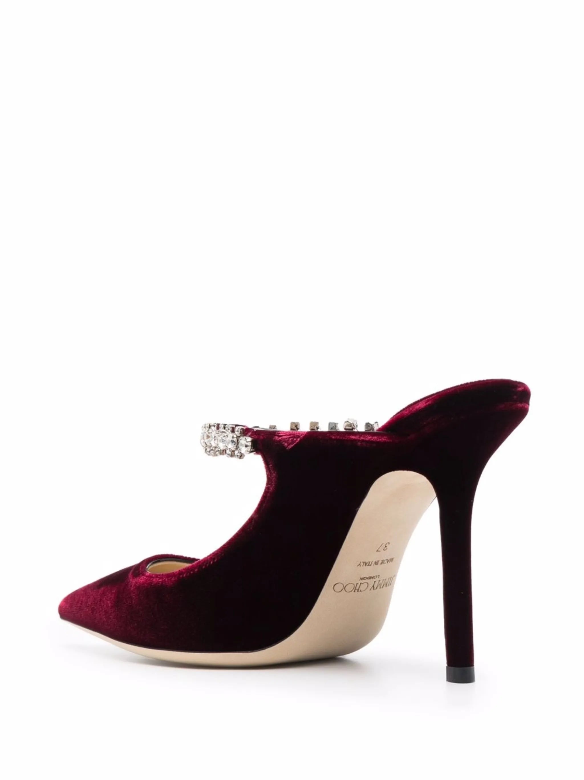 Bing 100 crystal-embellished heeled mules