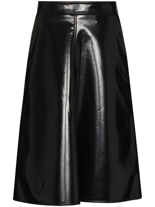 2 Moncler 1952 faux leather midi skirt