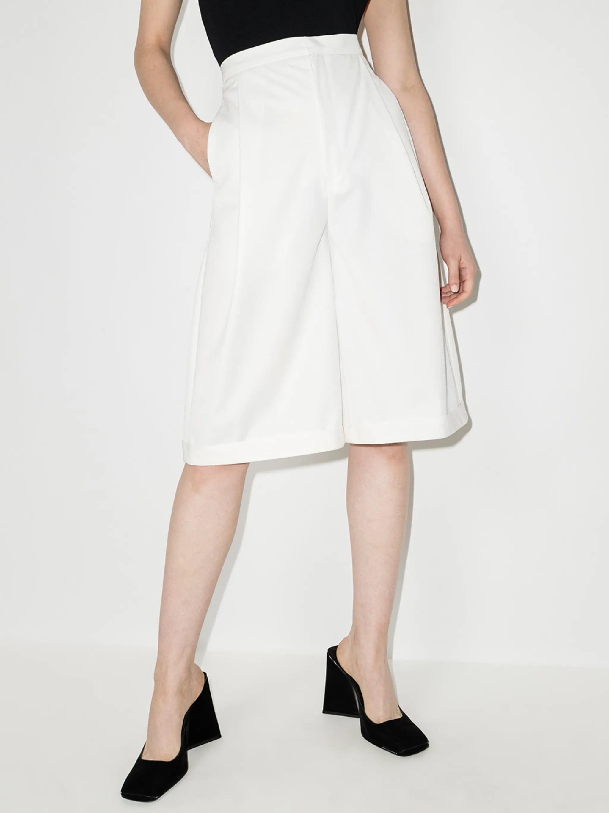 wool bermuda shorts