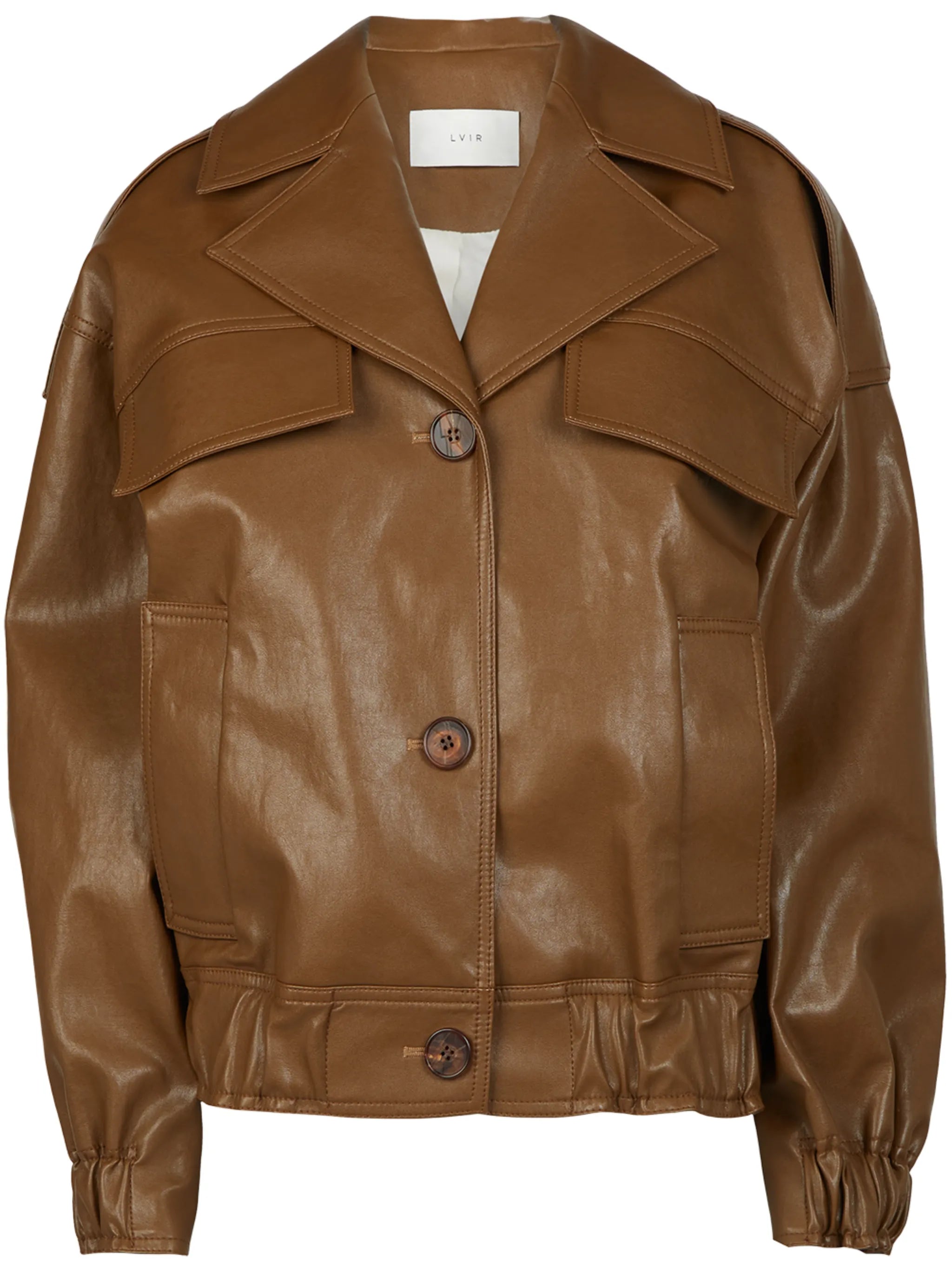 oversized-collar bomber jacket