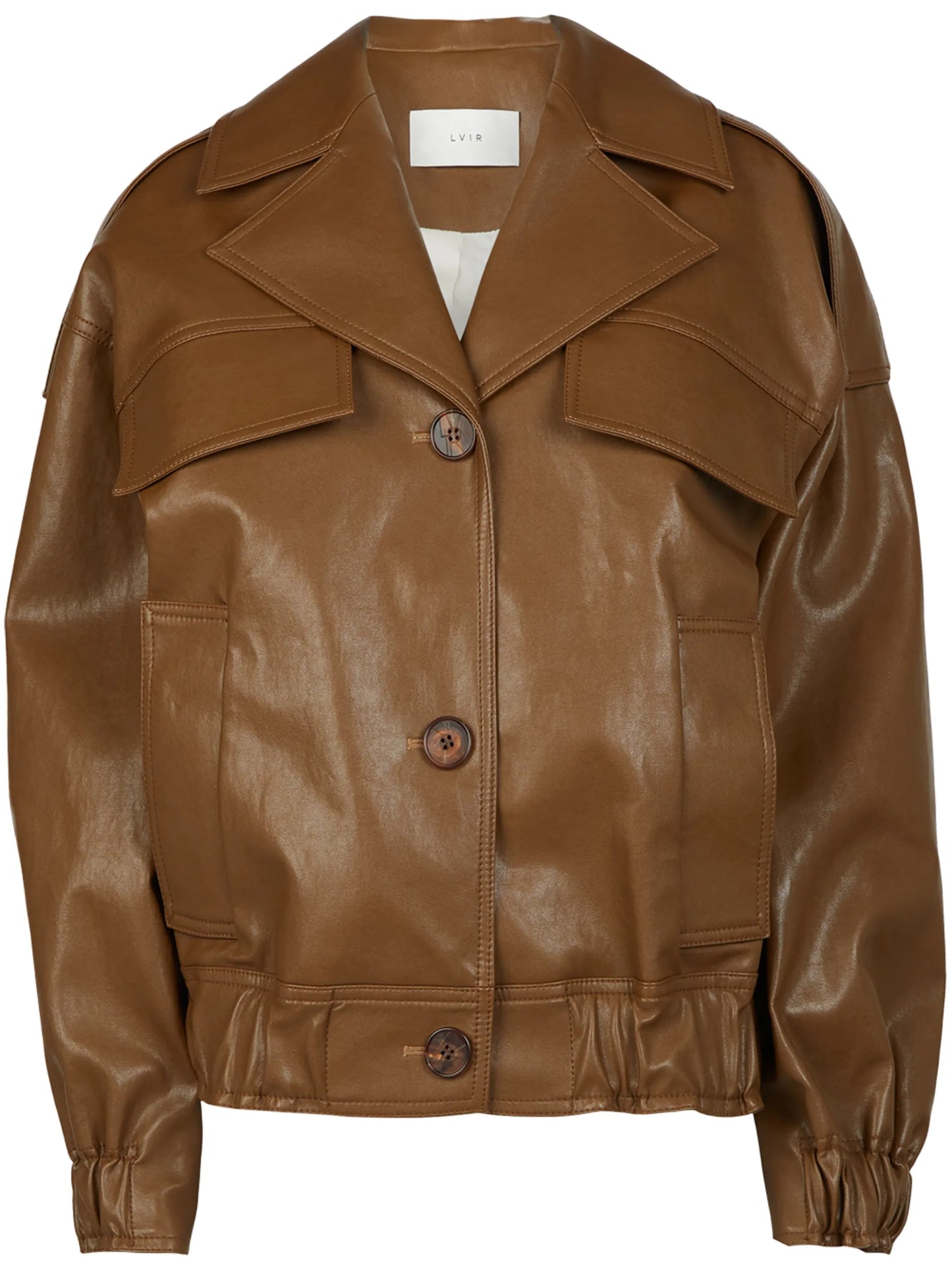 oversized-collar bomber jacket