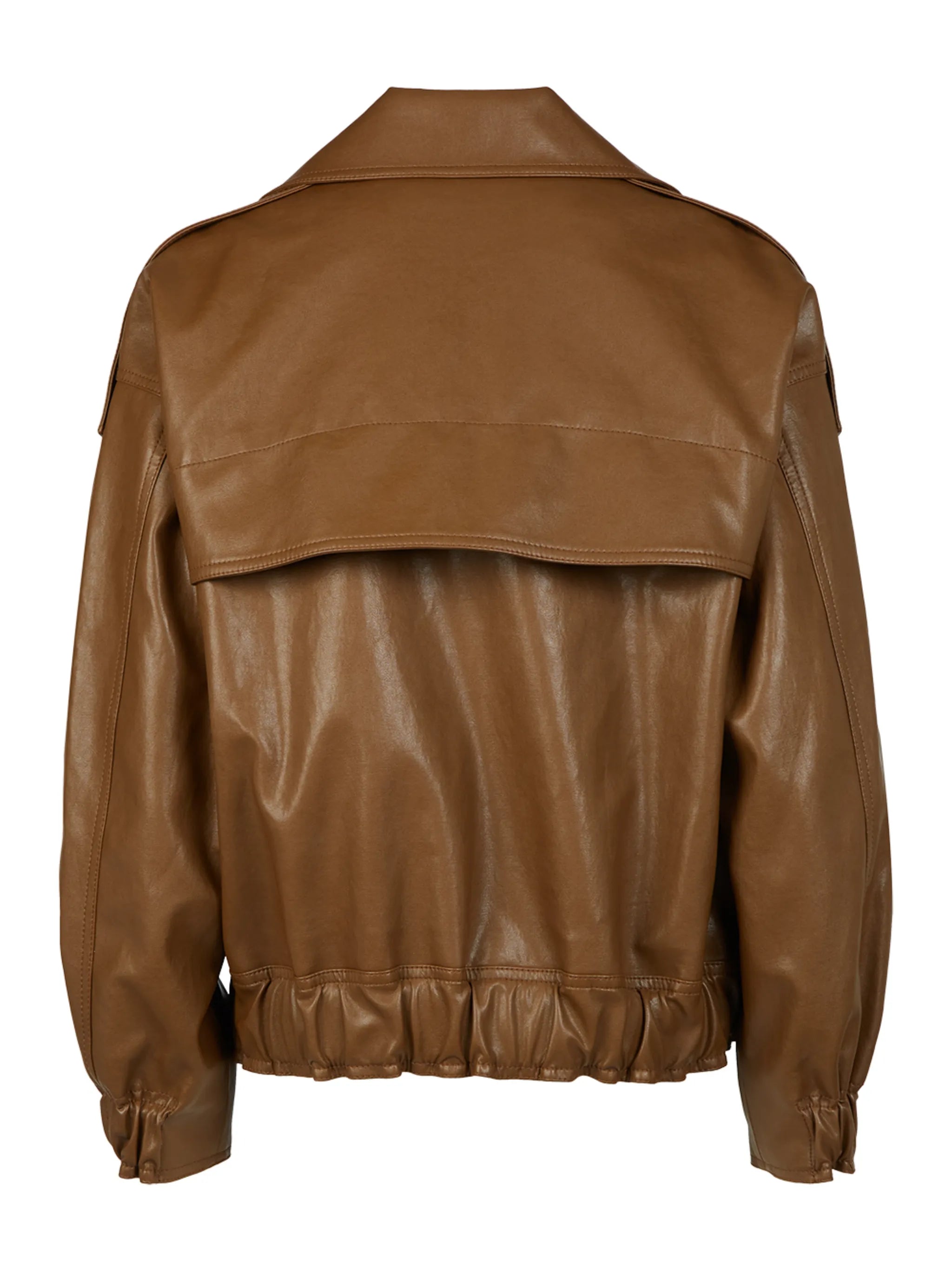 oversized-collar bomber jacket