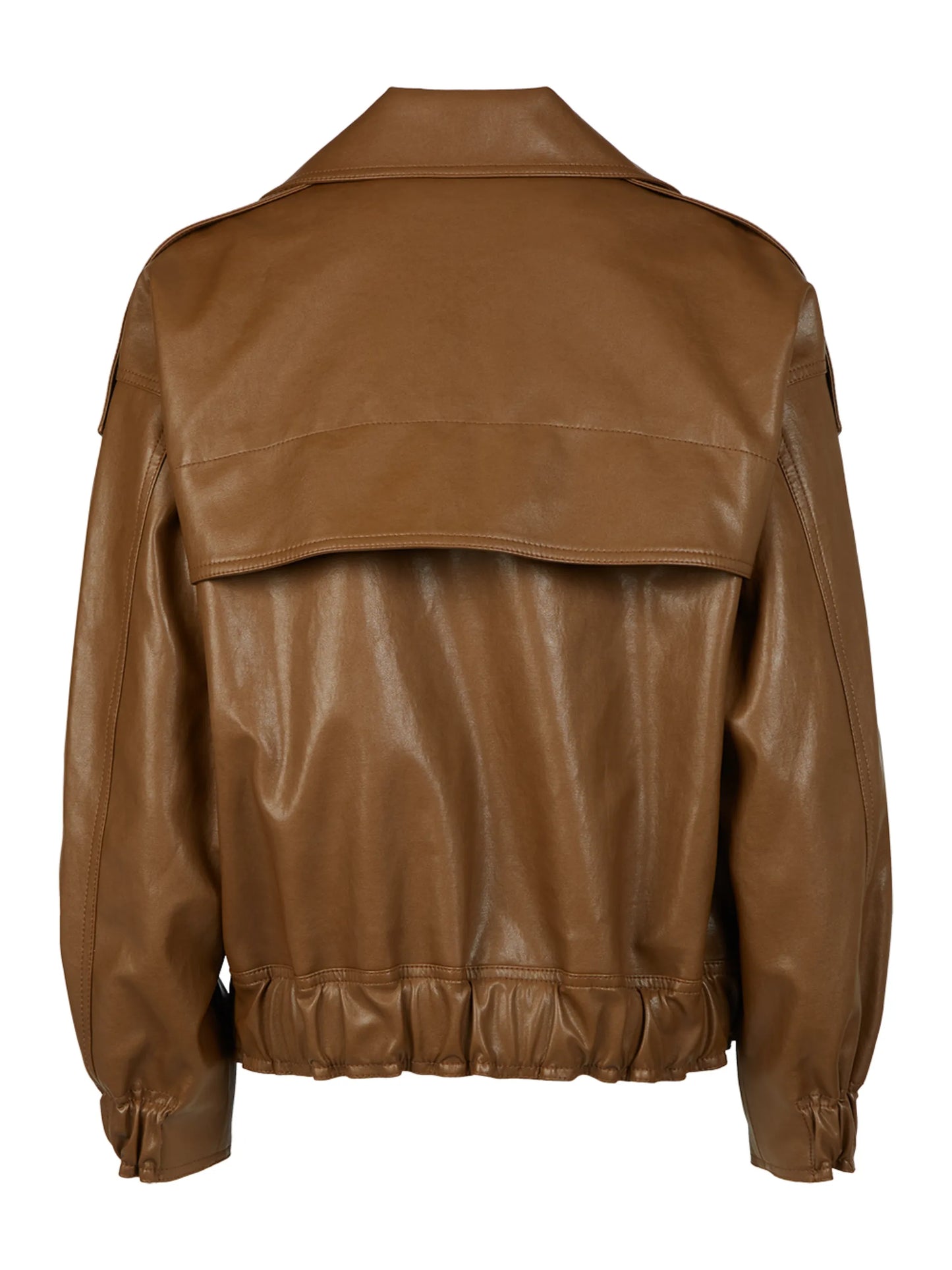oversized-collar bomber jacket