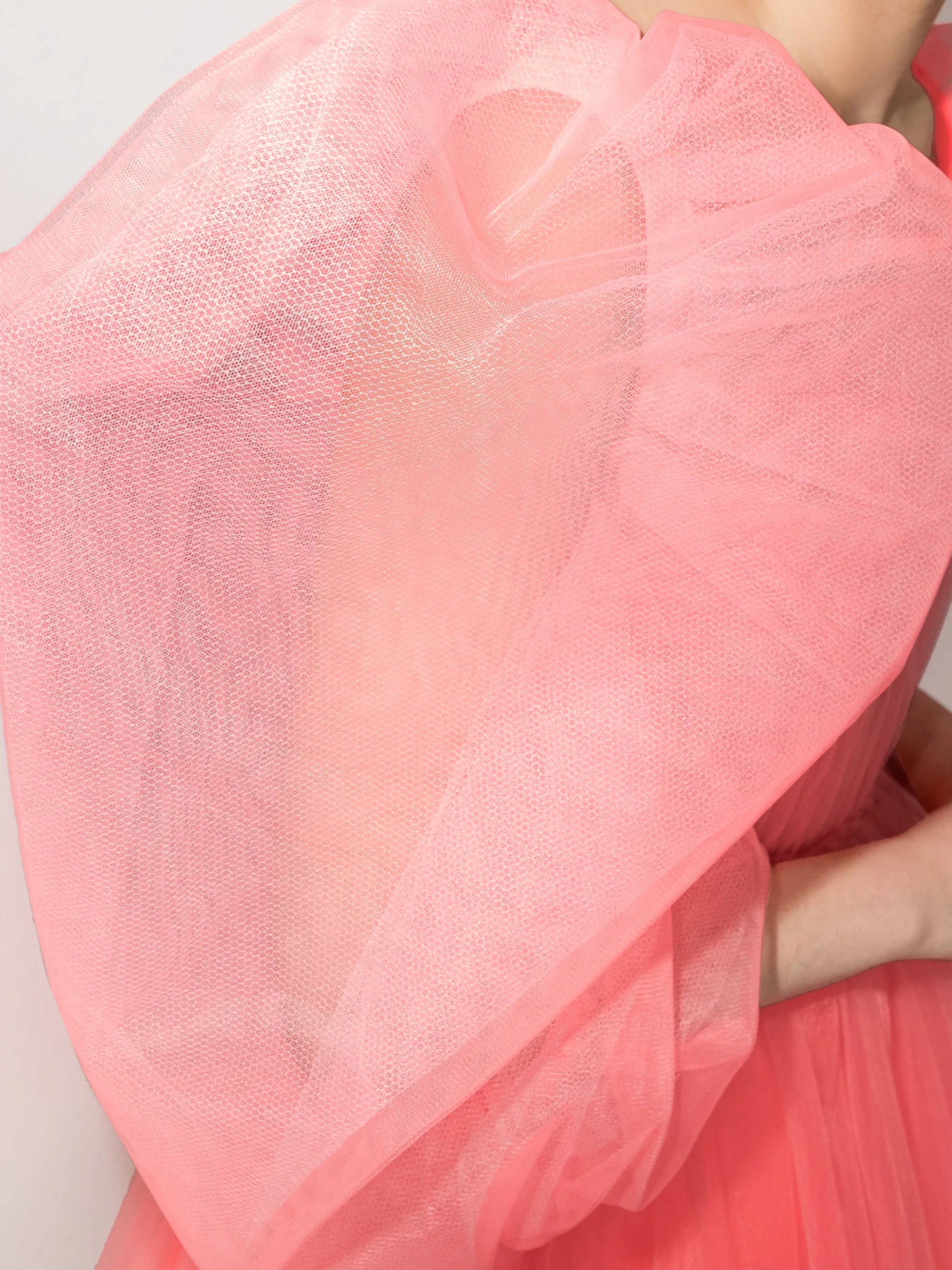 puff-sleeves A-line dress