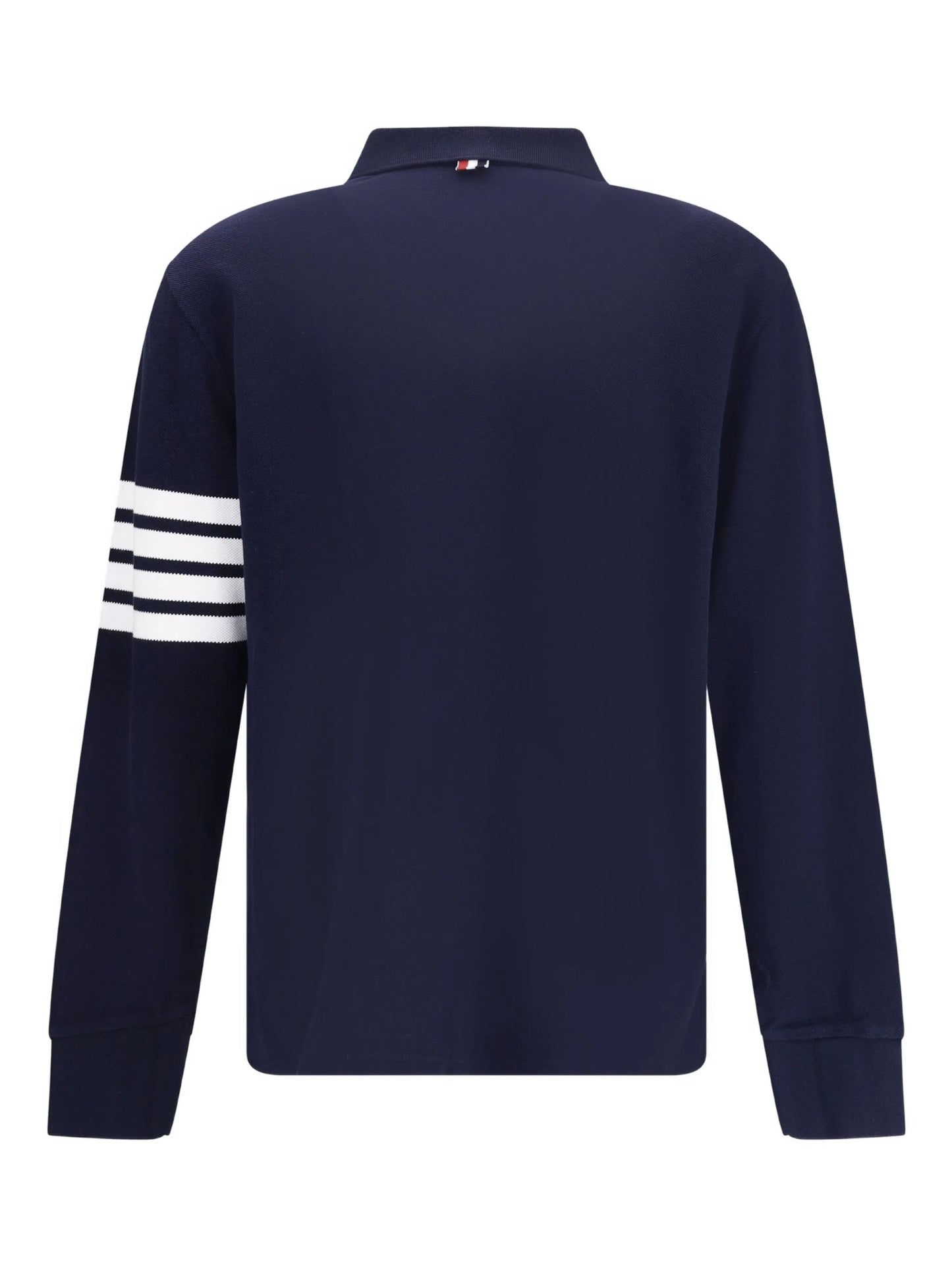 4-Bar long-sleeve polo shirt