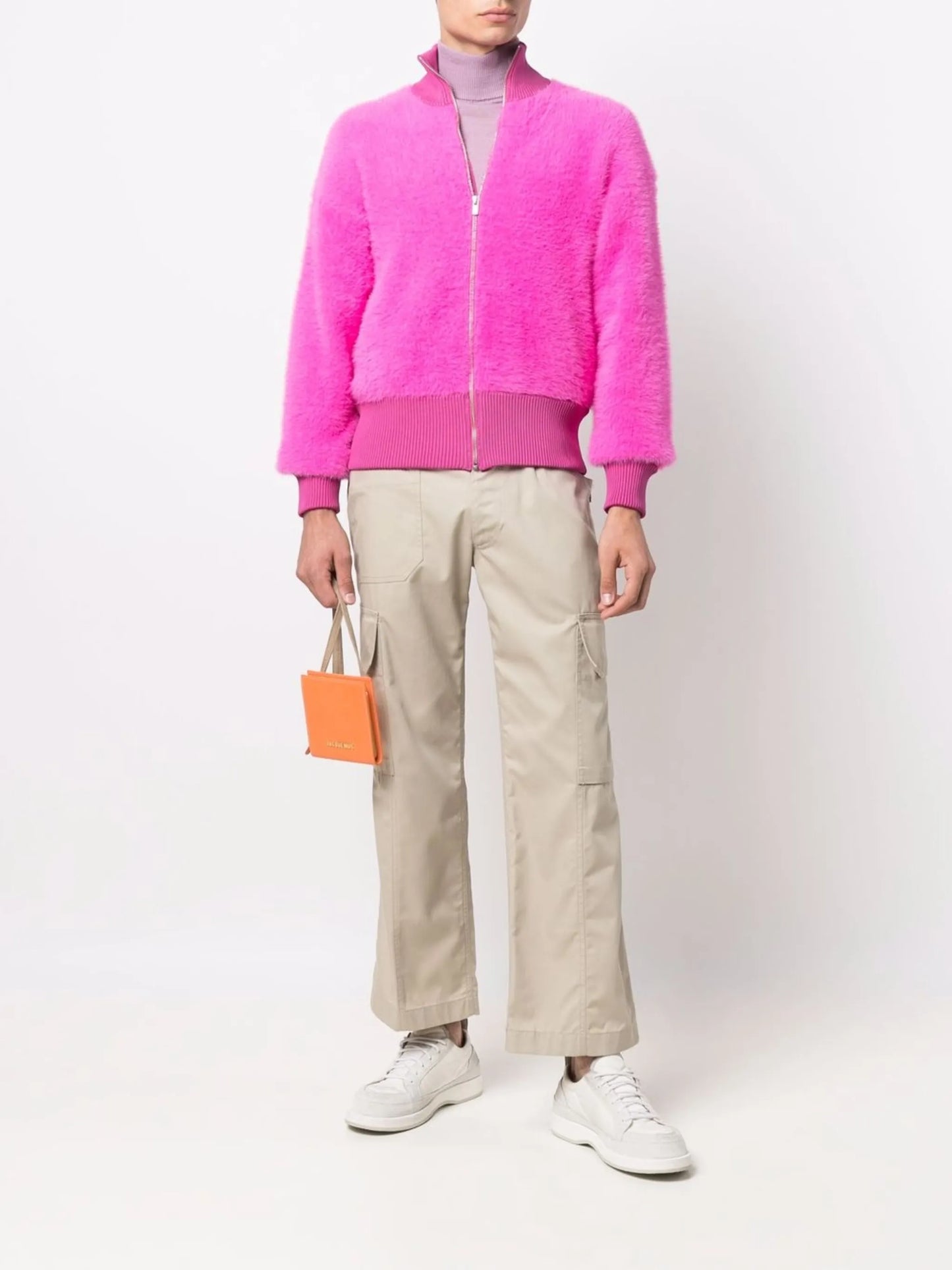 Neve zipped bomber jacket