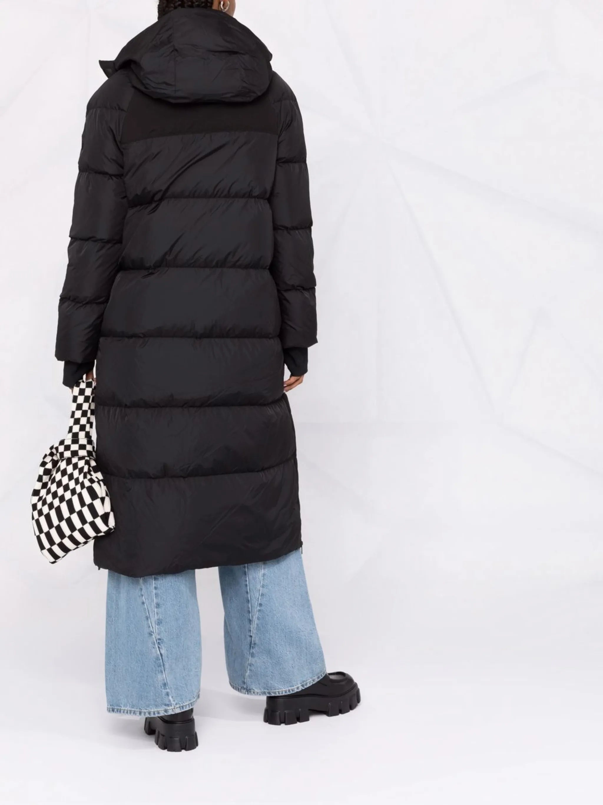Heliotrope long down coat