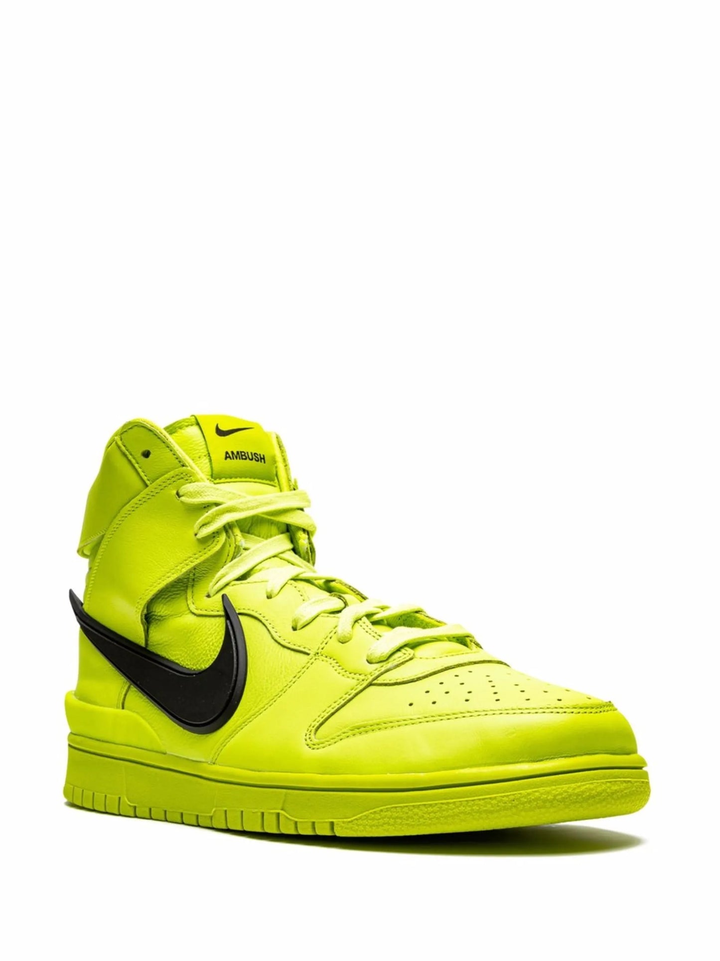 x AMBUSH Dunk High "Flash Lime" sneakers