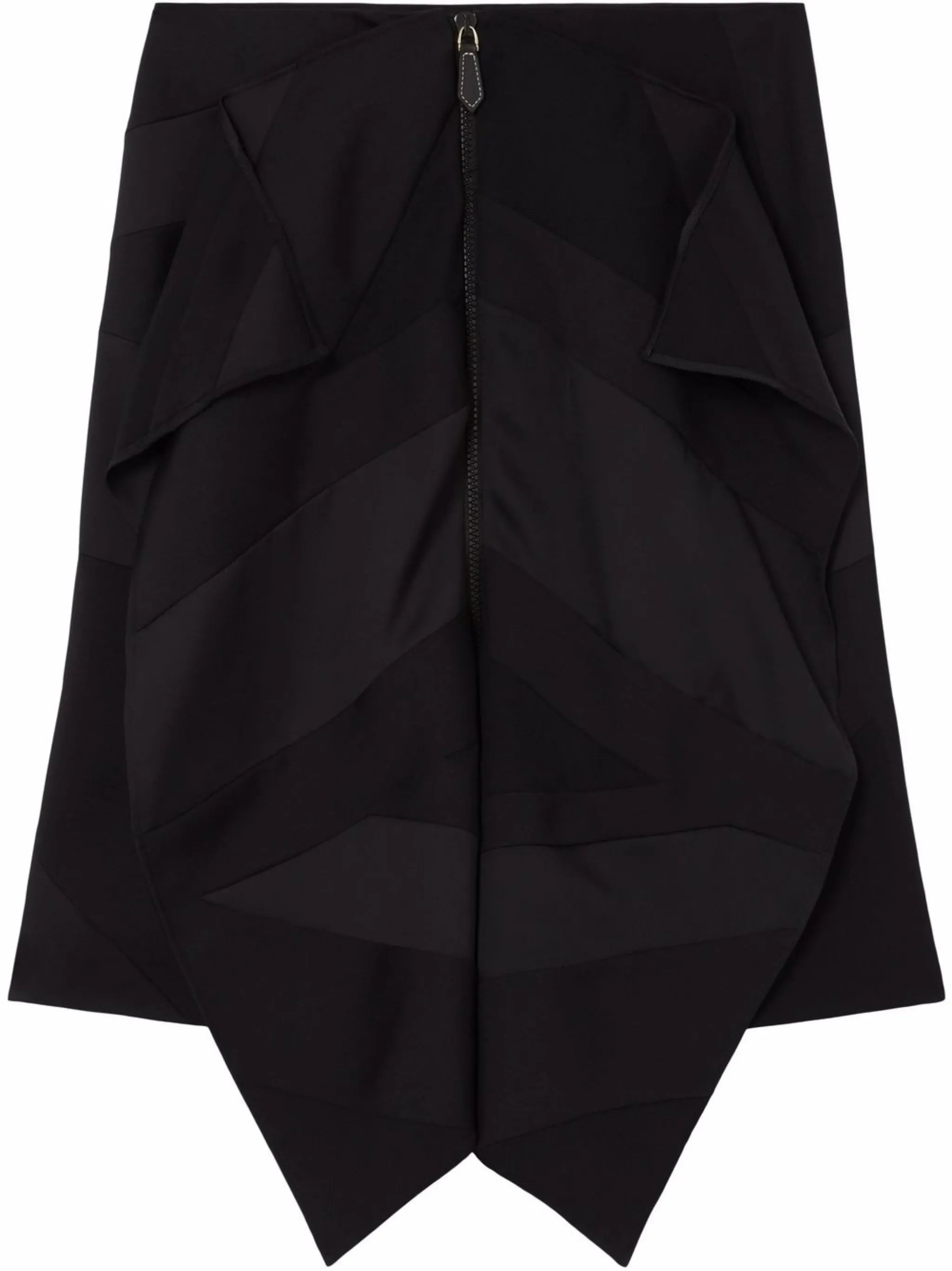 flag drape-detail skirt