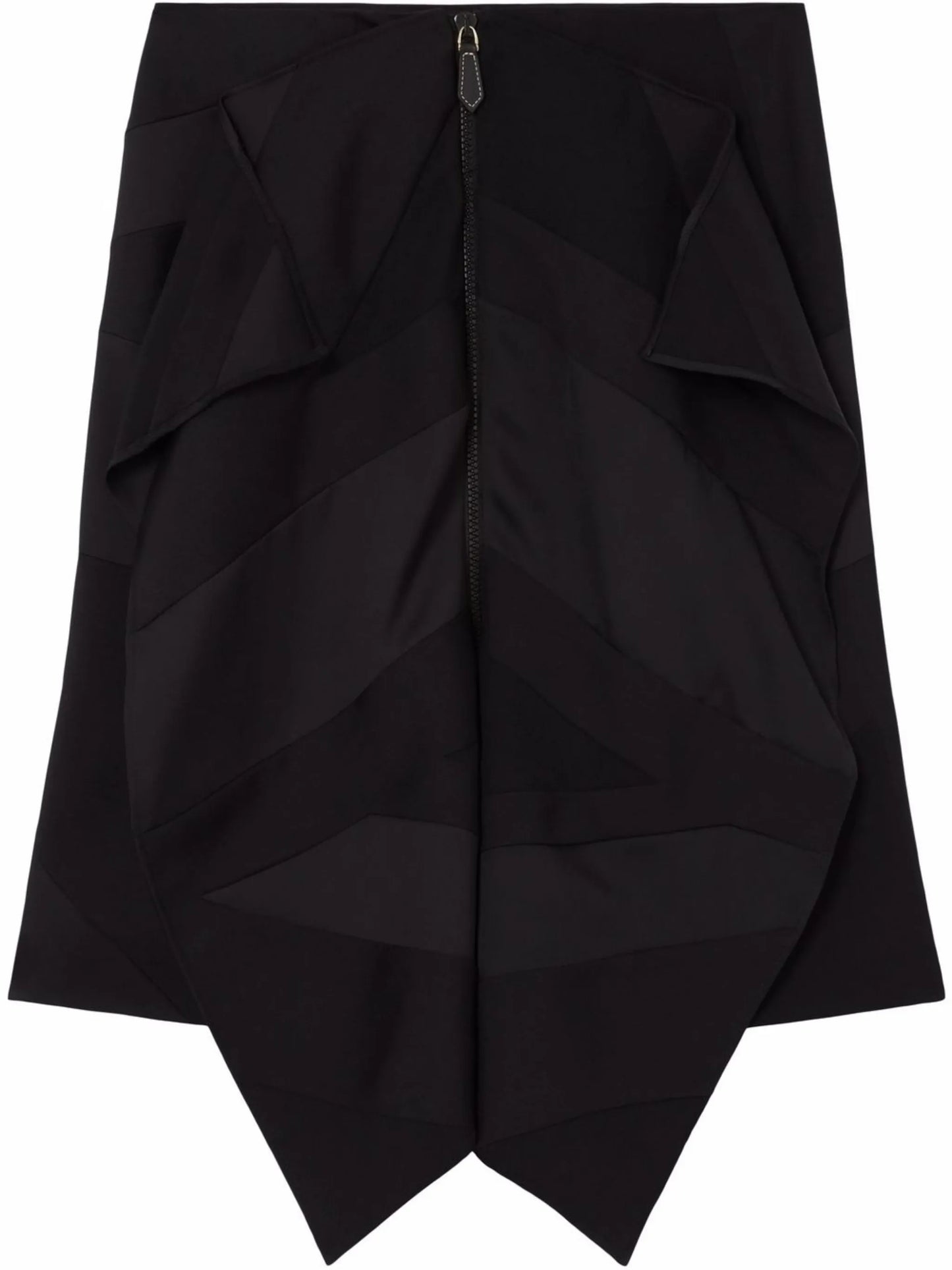 flag drape-detail skirt