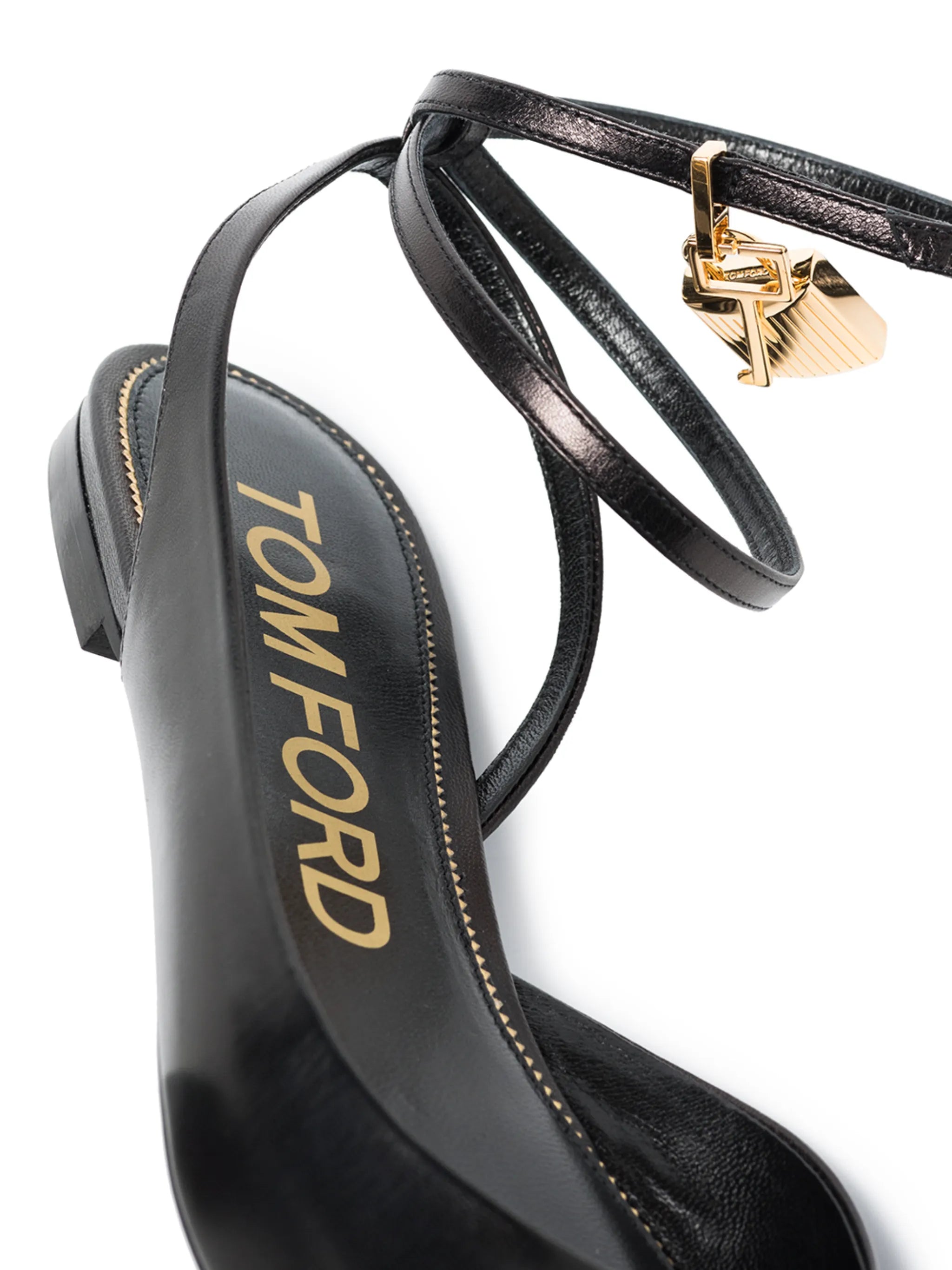 padlock detail ballerina shoes