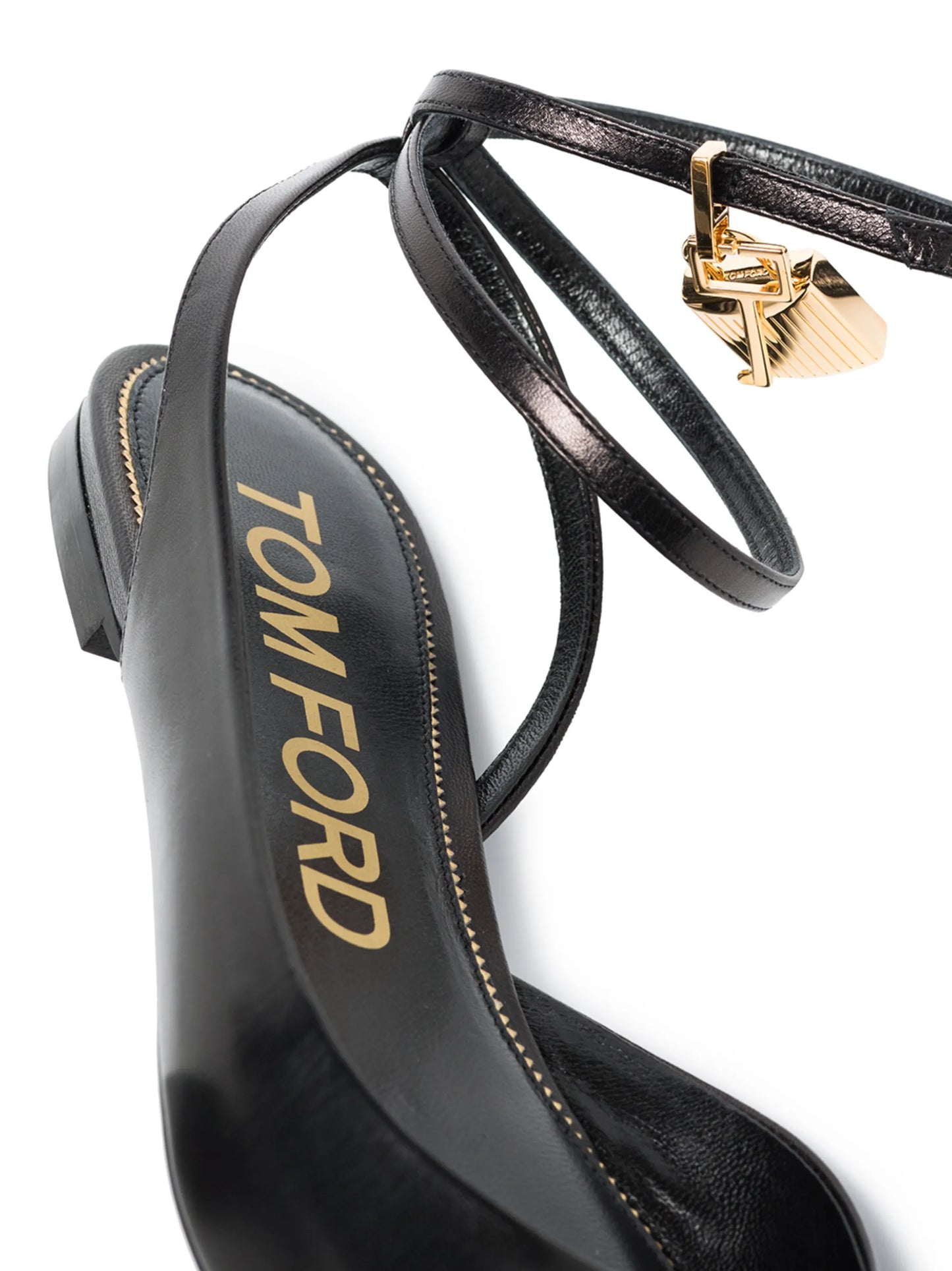 padlock detail ballerina shoes