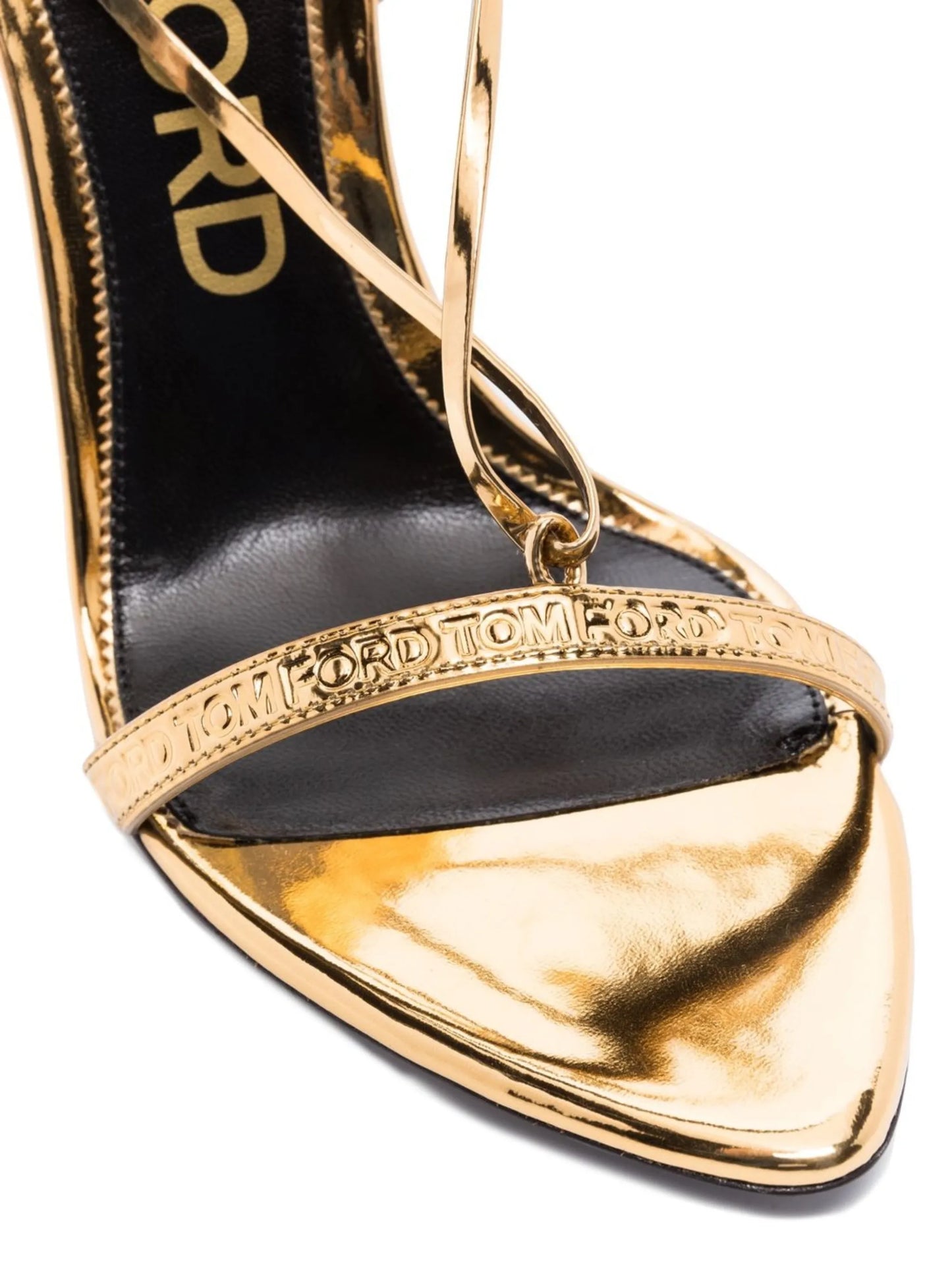 metallic-finish 105mm sandals