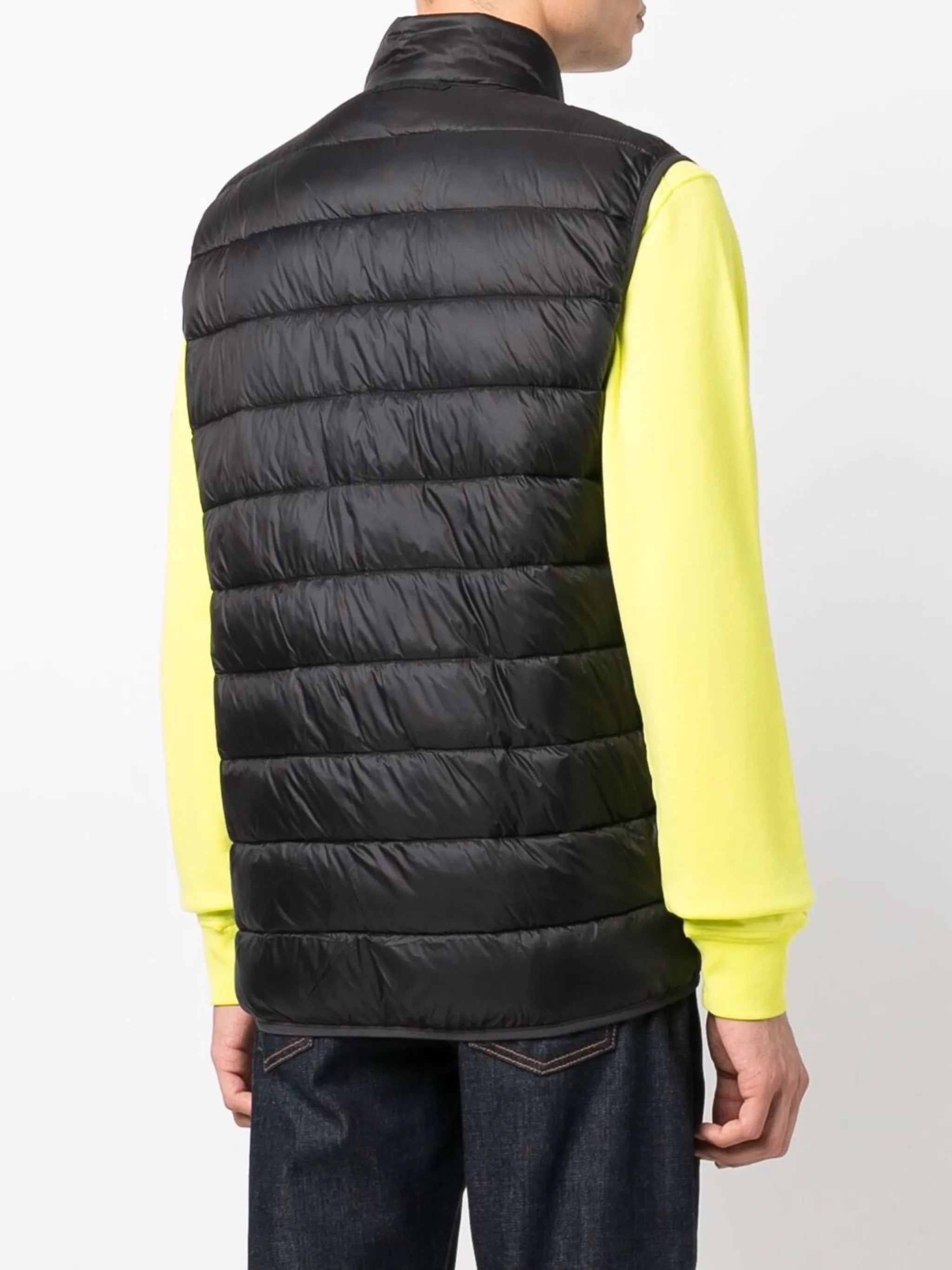 padded logo gilet