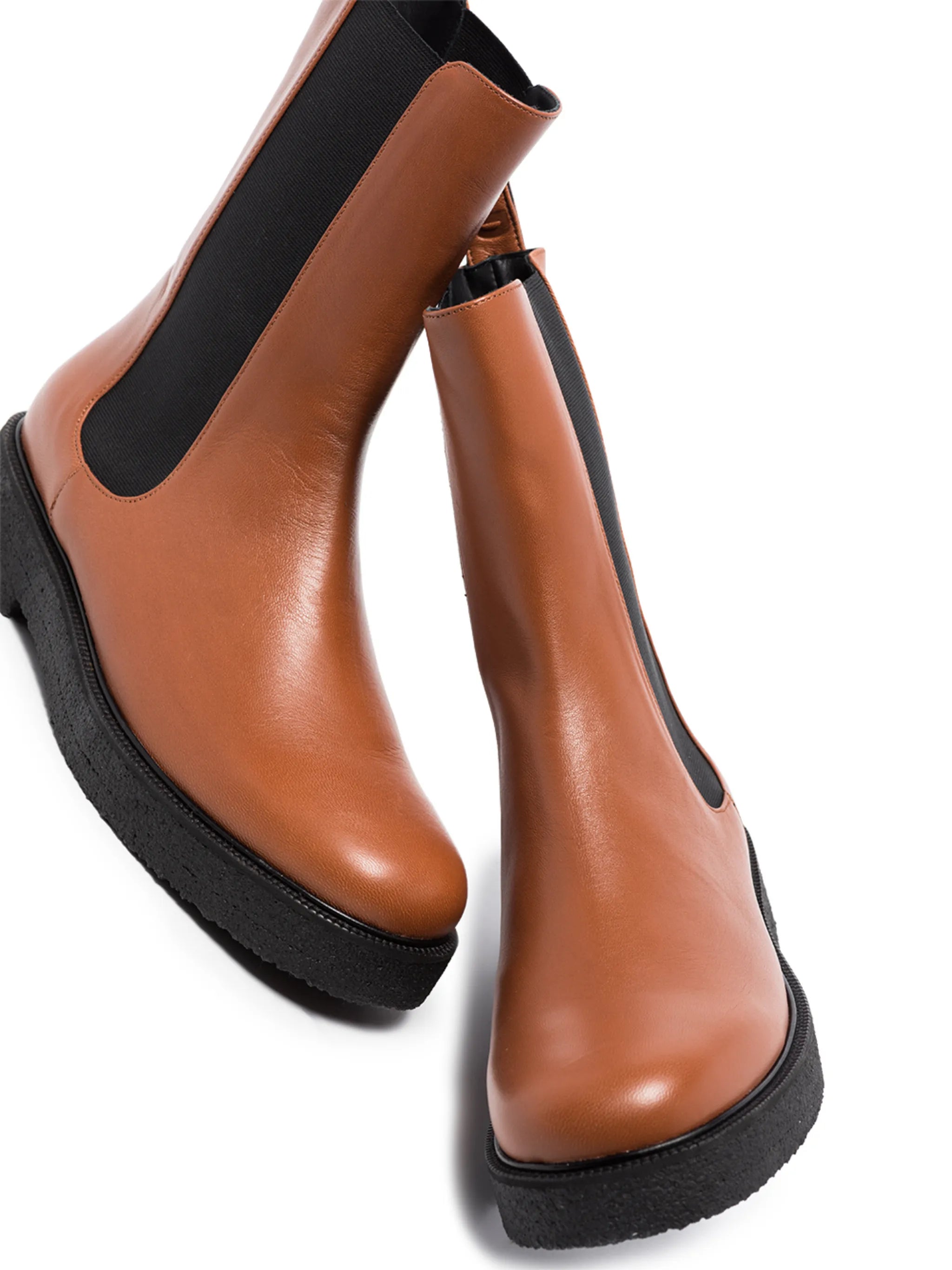 Palamino leather Chelsea boots