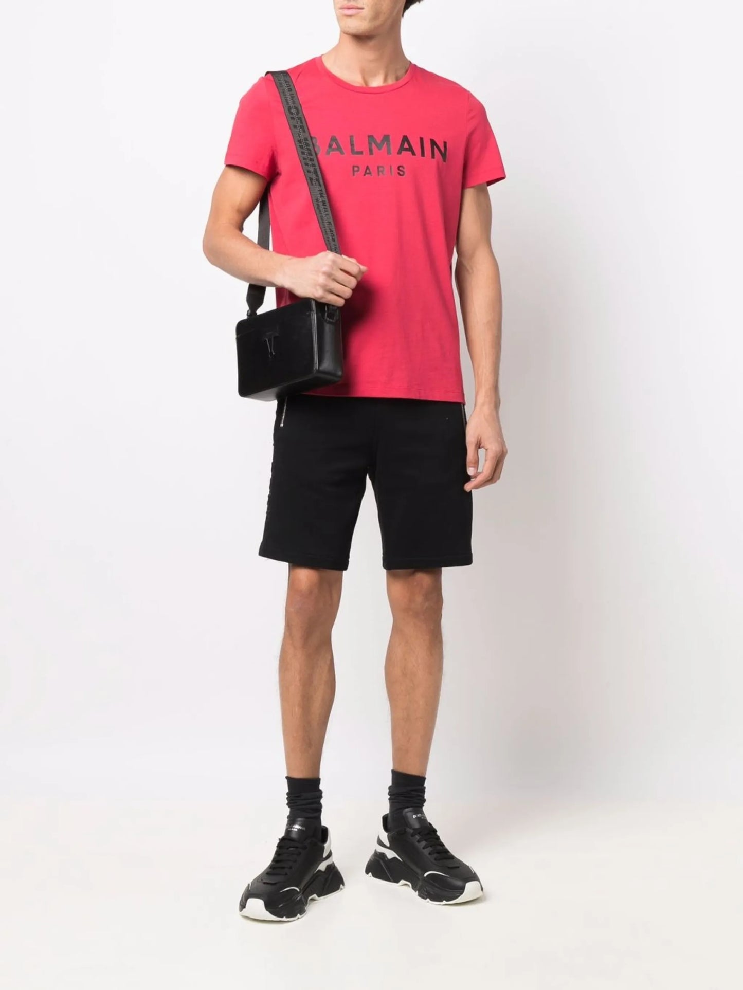 embossed-logo bermuda shorts