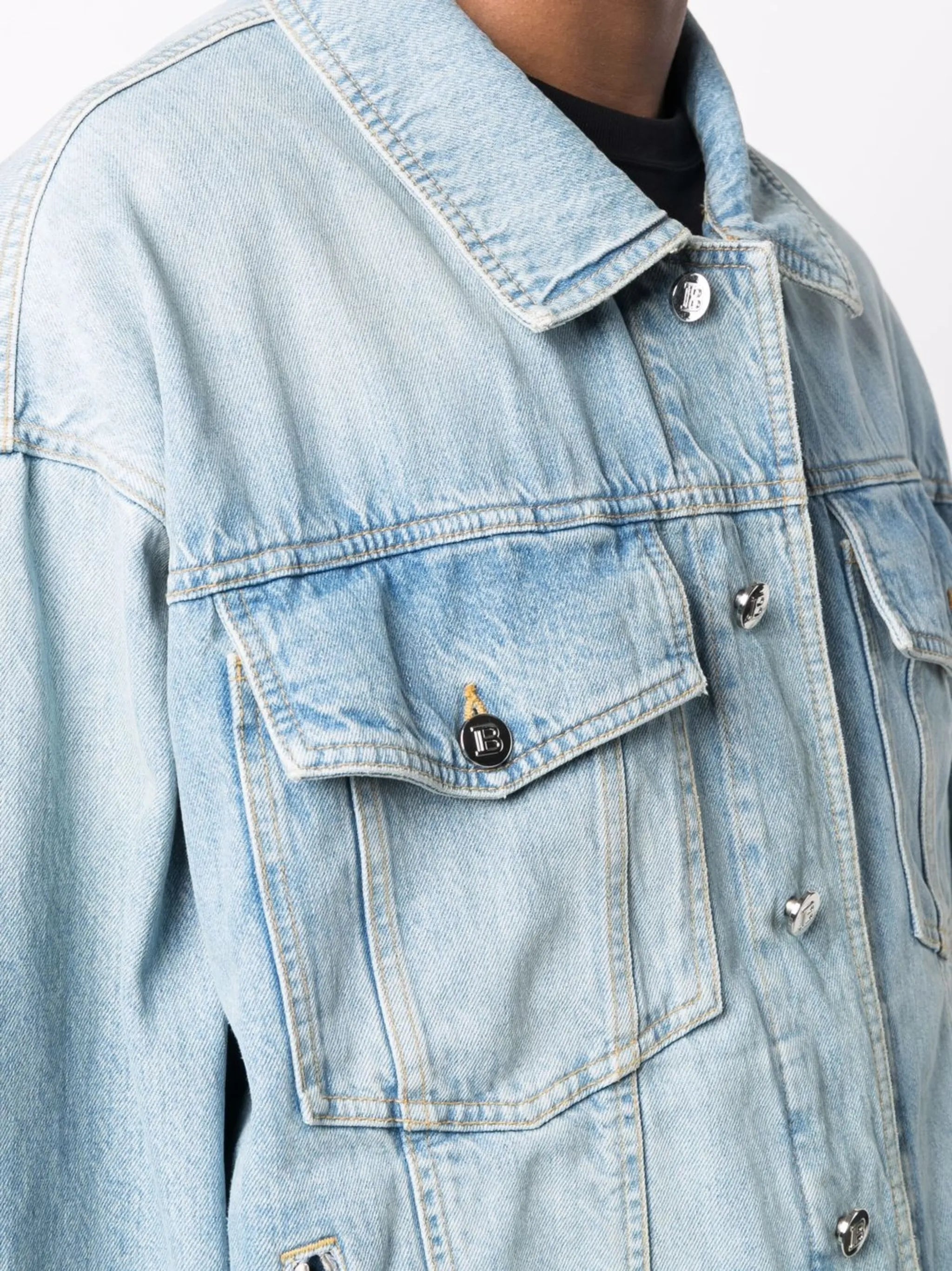 button-up denim jacket