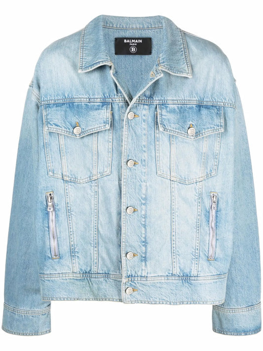 button-up denim jacket