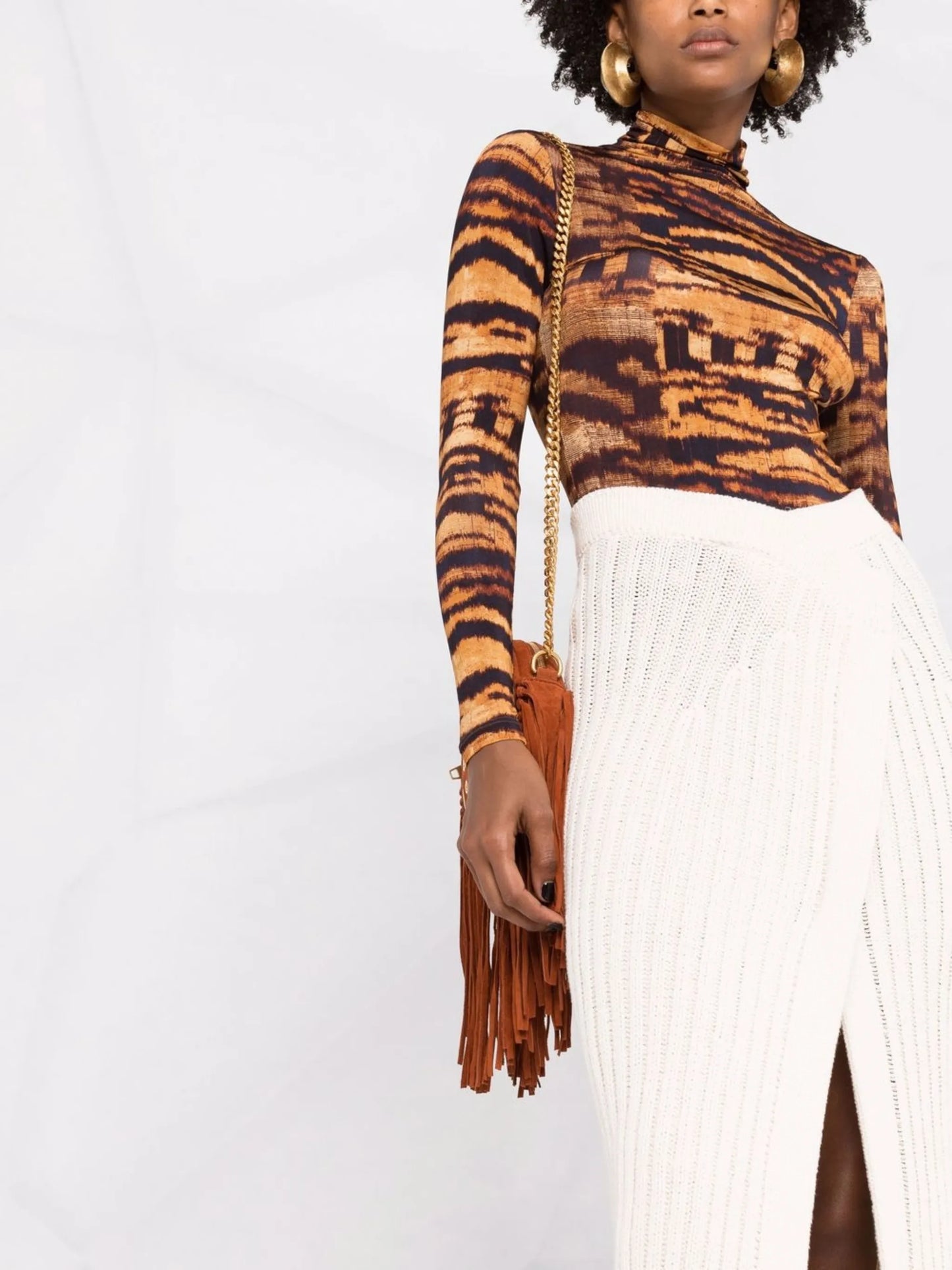 knitted wrap skirt
