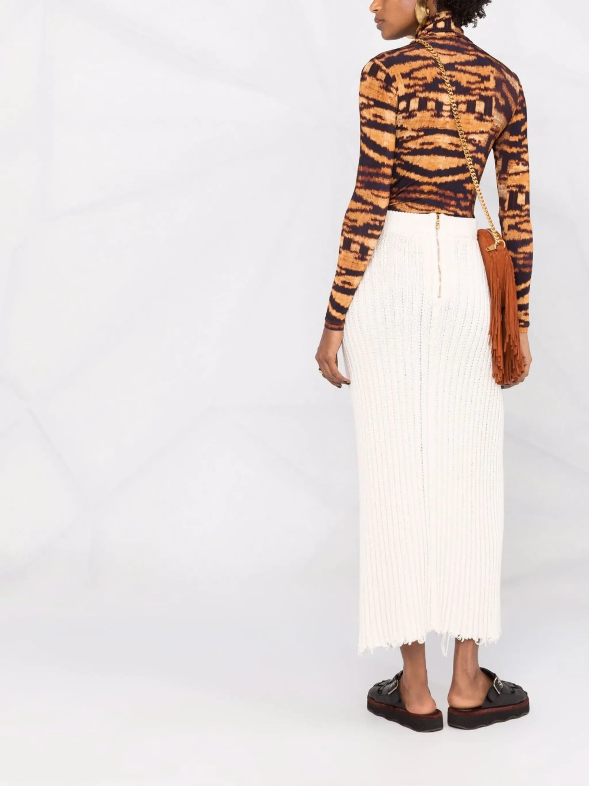knitted wrap skirt