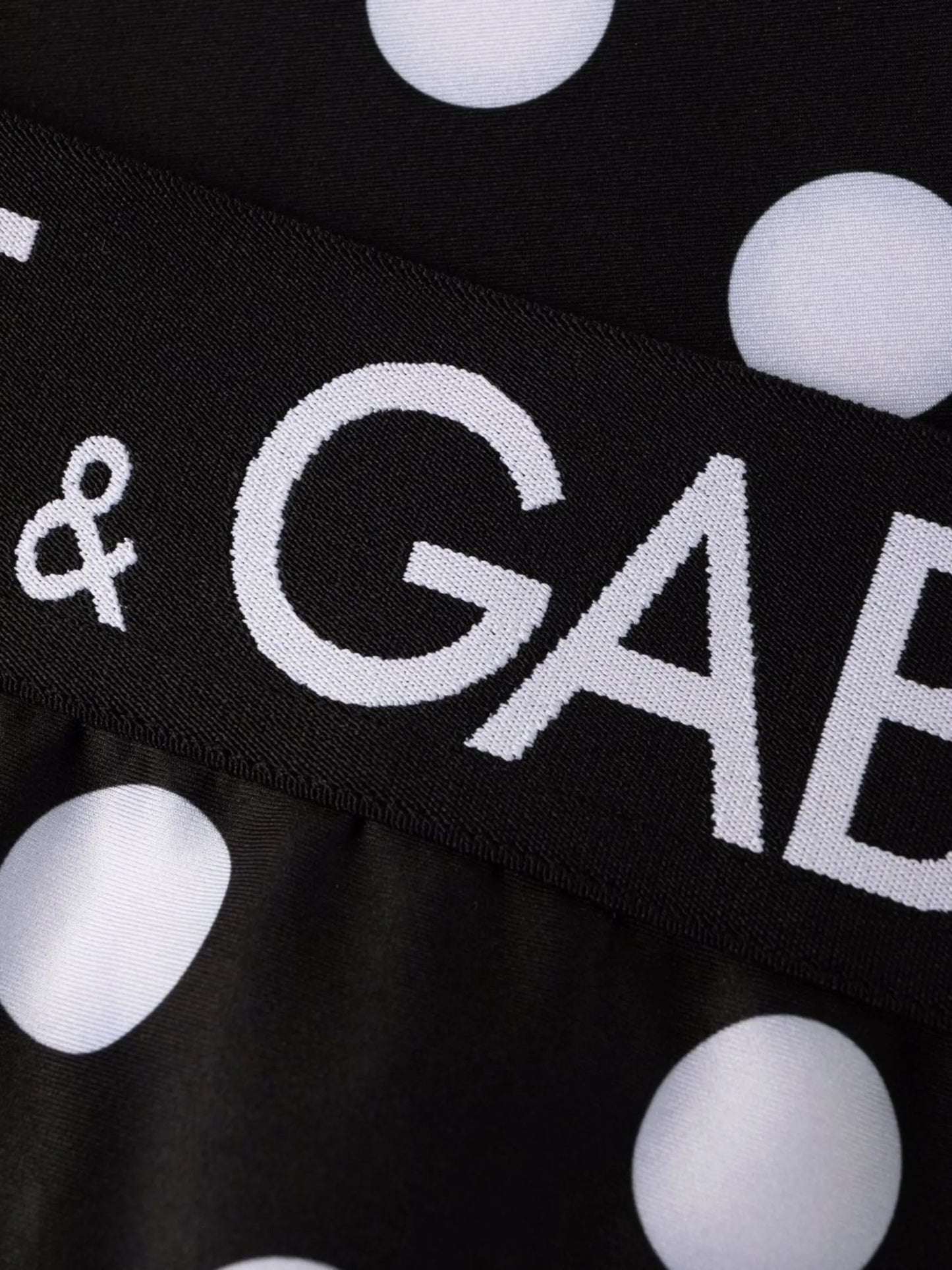 logo-waistband polka-dot leggings