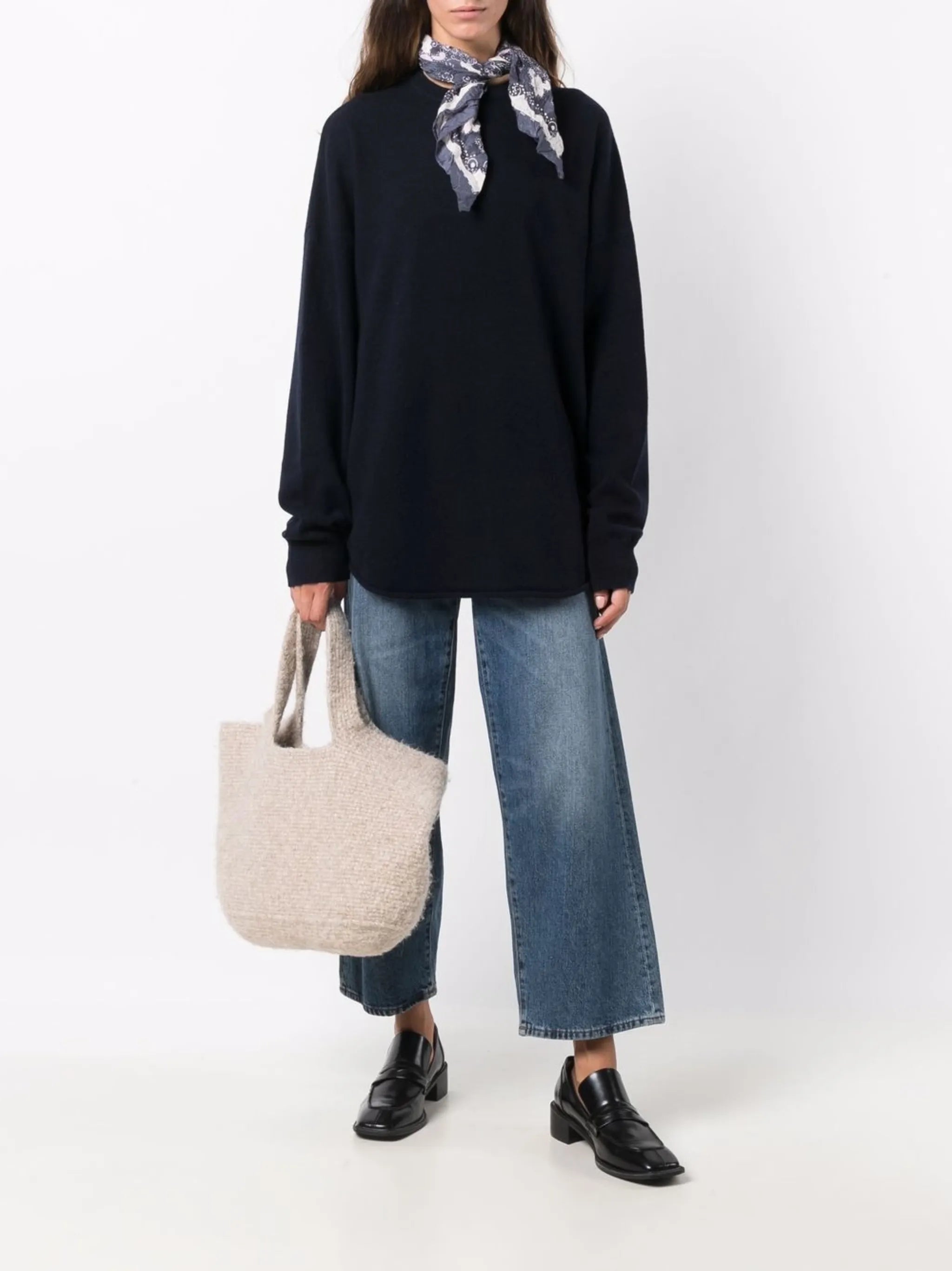long-sleeve cashmere jumper